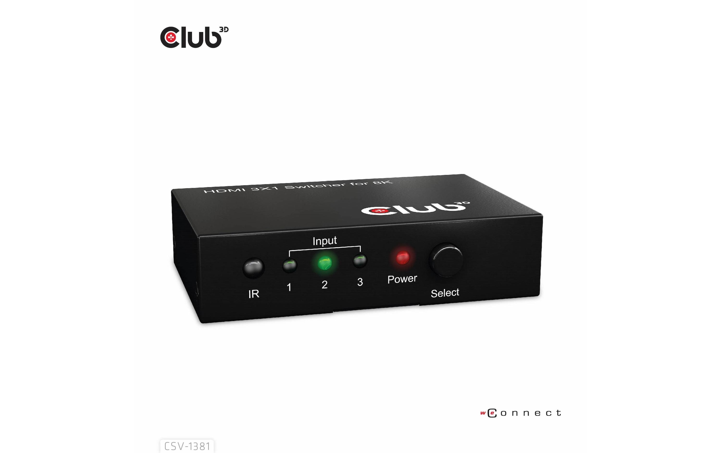 Club 3D Umschalter CSV-1381 HDMI