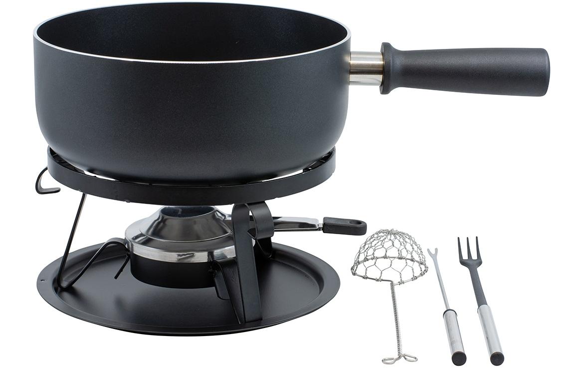 Kadastar Käsefondue-Set Royal 22 Teile, Schwarz