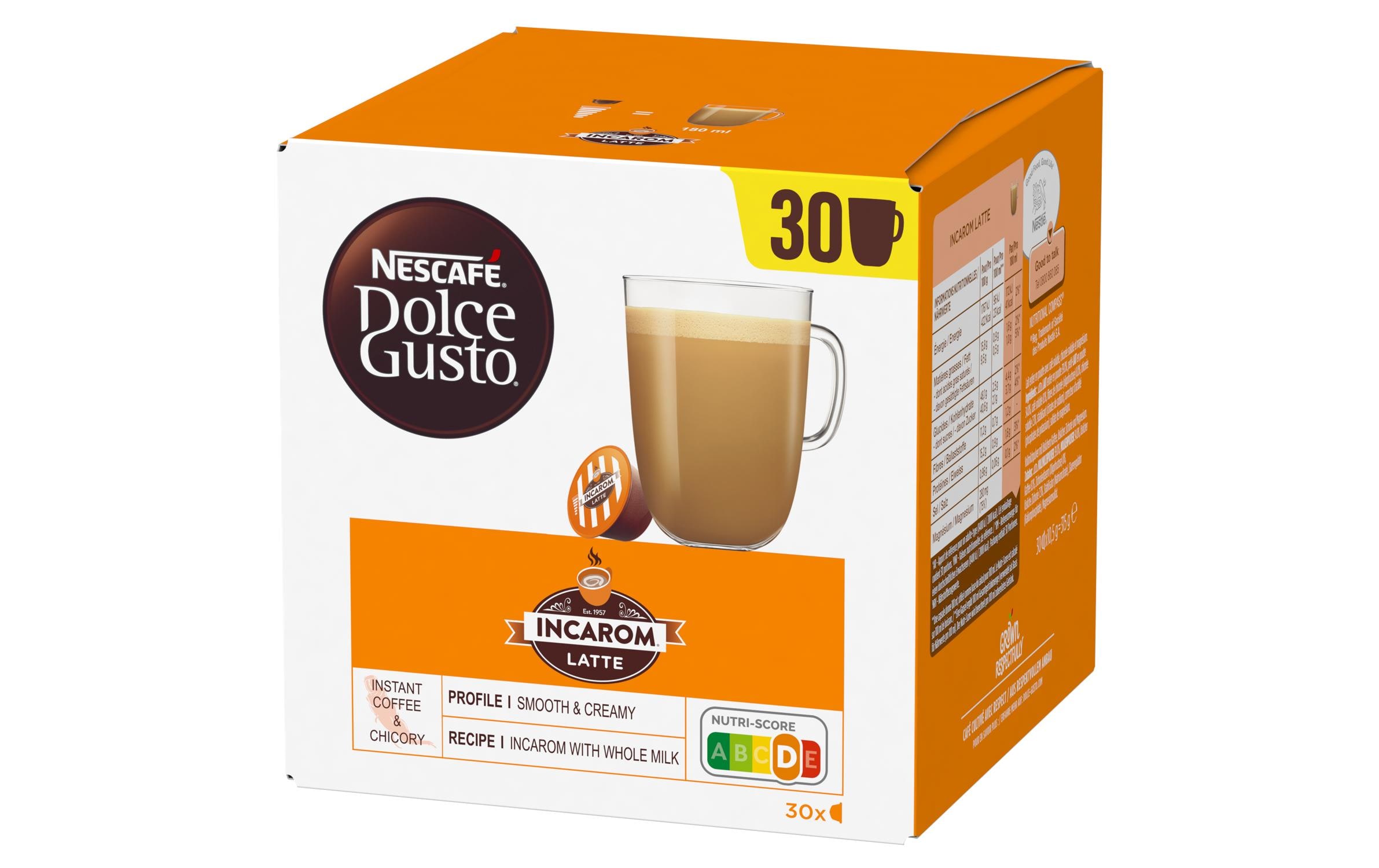 Nescafé Kaffeekapseln Dolce Gusto Incarom Latte 30 Stück