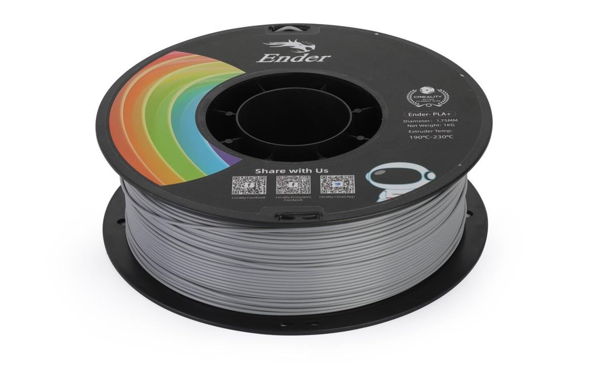 Creality Filament PLA+ Grau, 1.75 mm, 1 kg