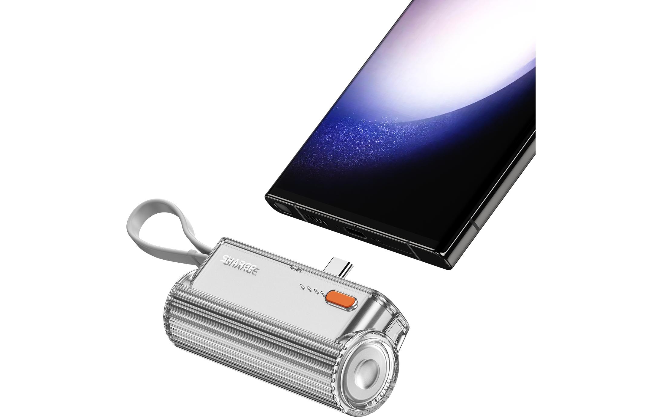 Sharge Powerbank Flow Mini Silber 5000 mAh