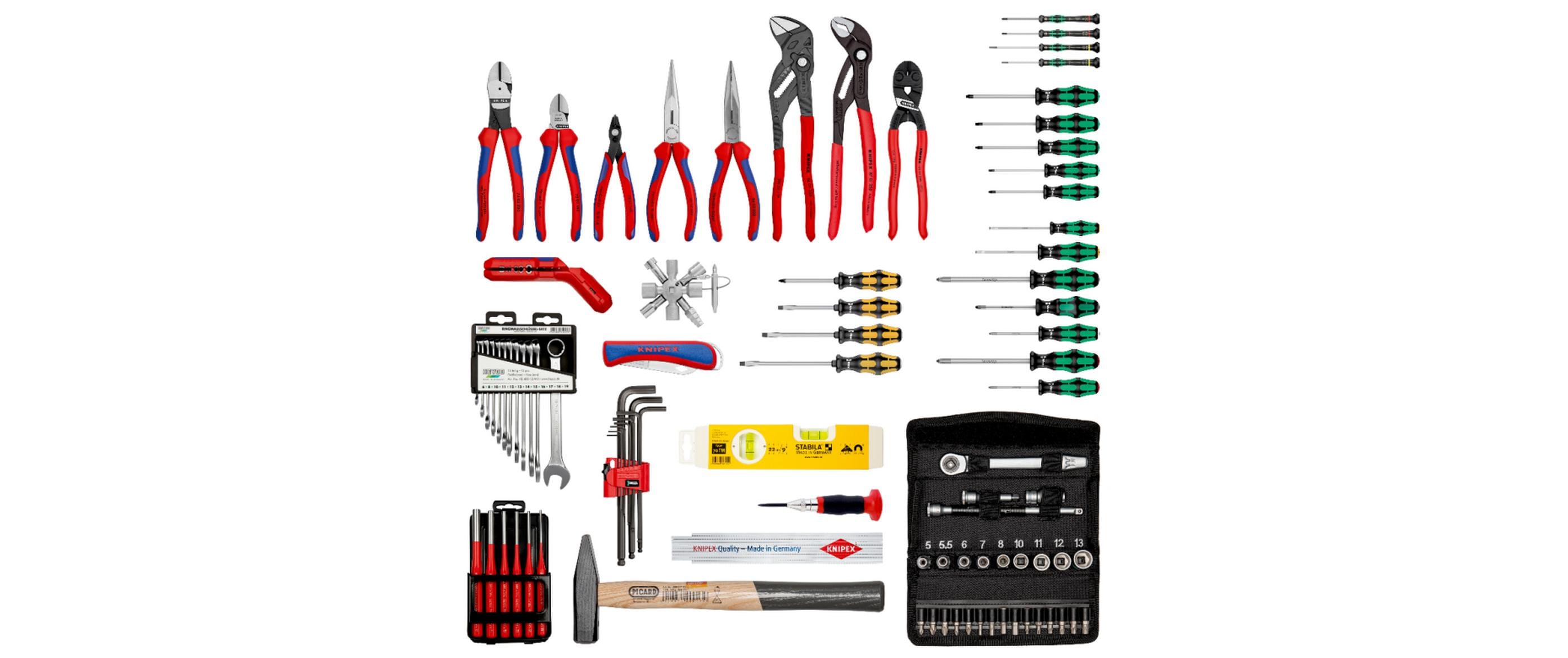 Knipex Werkzeugkoffer Robust45 Move Mechanik, 90-teilig