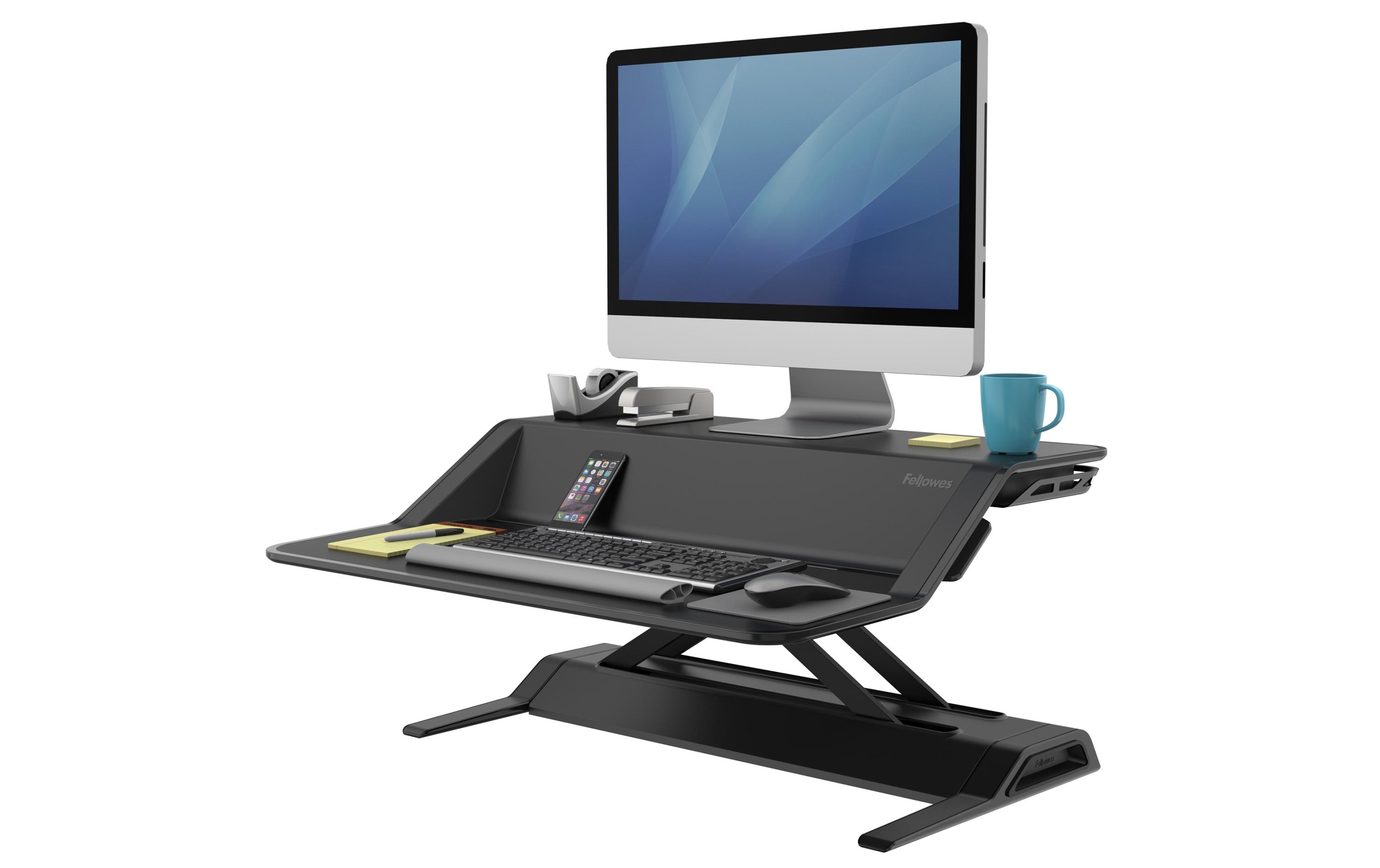 Fellowes Schreibitischaufsatz Workstation Lotus Schwarz