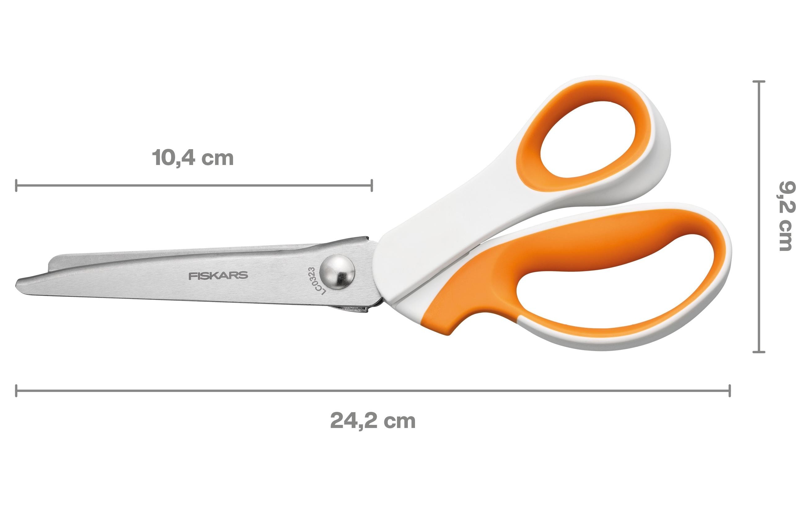 Fiskars Schere Softgrip 24 cm, rostfreier Stahl, Rechtshänder