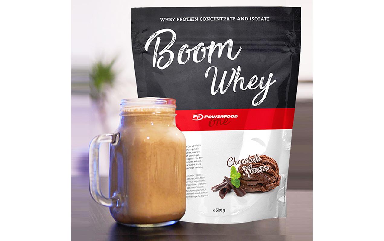 PowerFood One Pulver One Boom Whey Erdbeere 1000 g