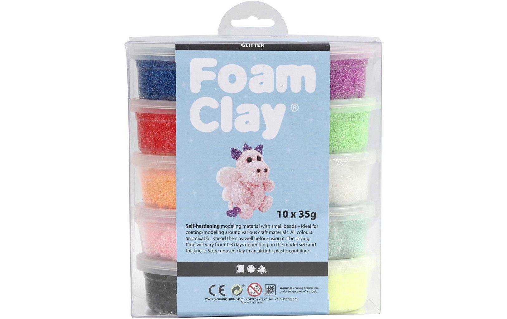 Creativ Company Modellier-Set Foam Clay Glitzer