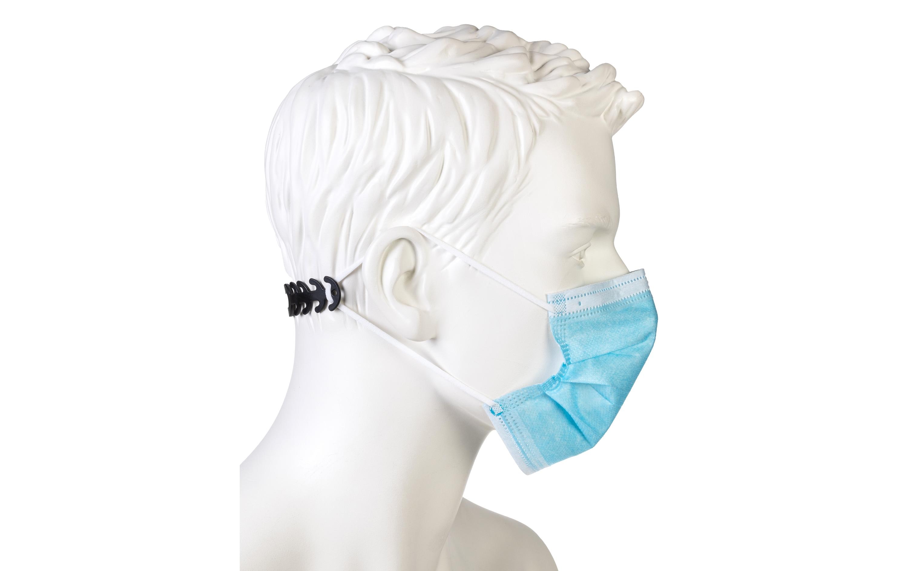 FTM Maskenhalter für Hygienemaske 4 Stück, Schwarz