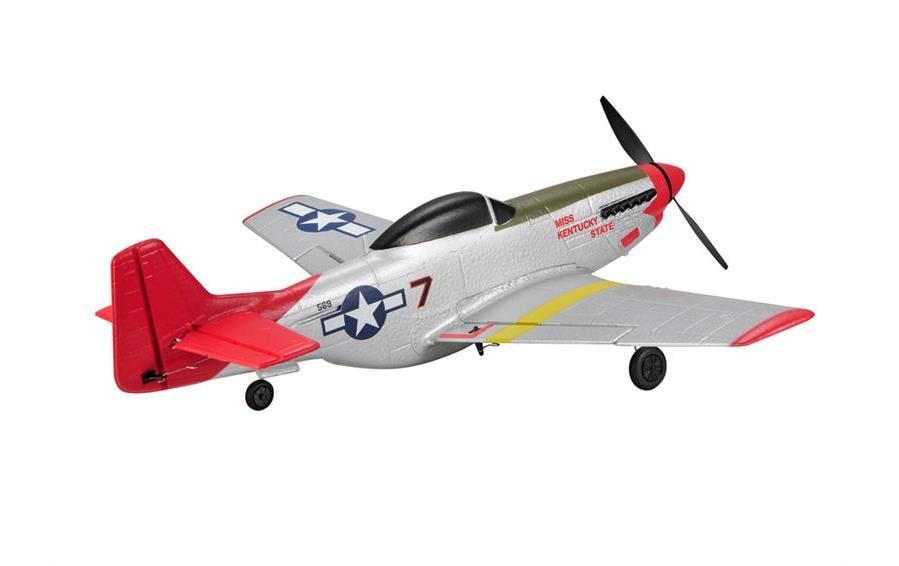 TOP-RC Warbird Mini P51D 450 mm, Rot, RTF