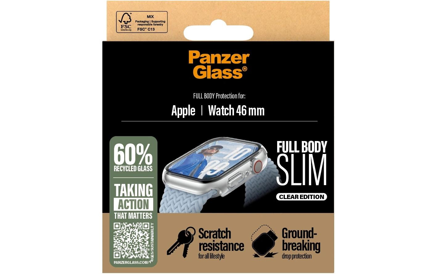 Panzerglass Full Body Protection Slim Apple Watch S. 10 46mm Transparent