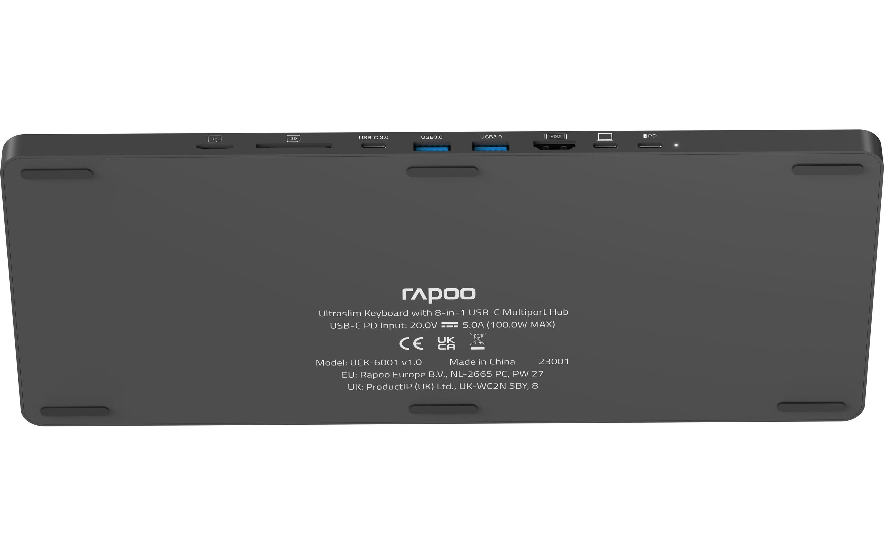 Rapoo Funk-Tastatur UCK-6001 Schwarz