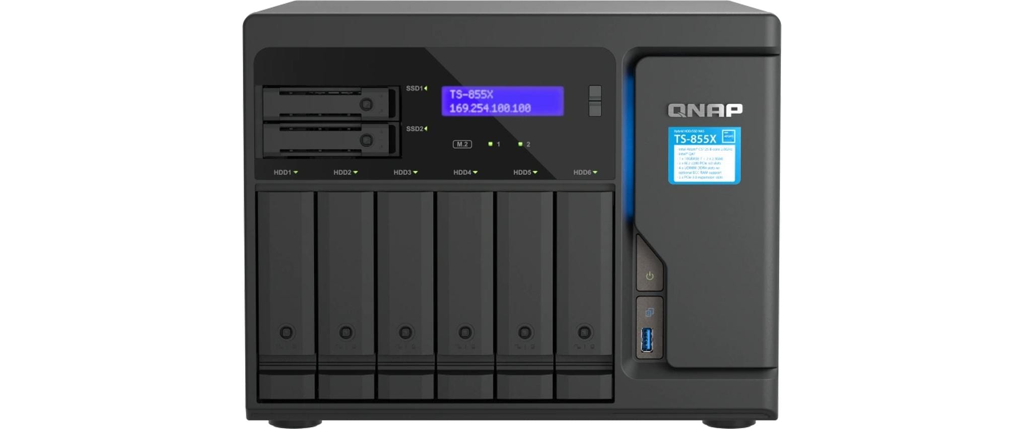 QNAP NAS TS-855X-8G 6+2-bay