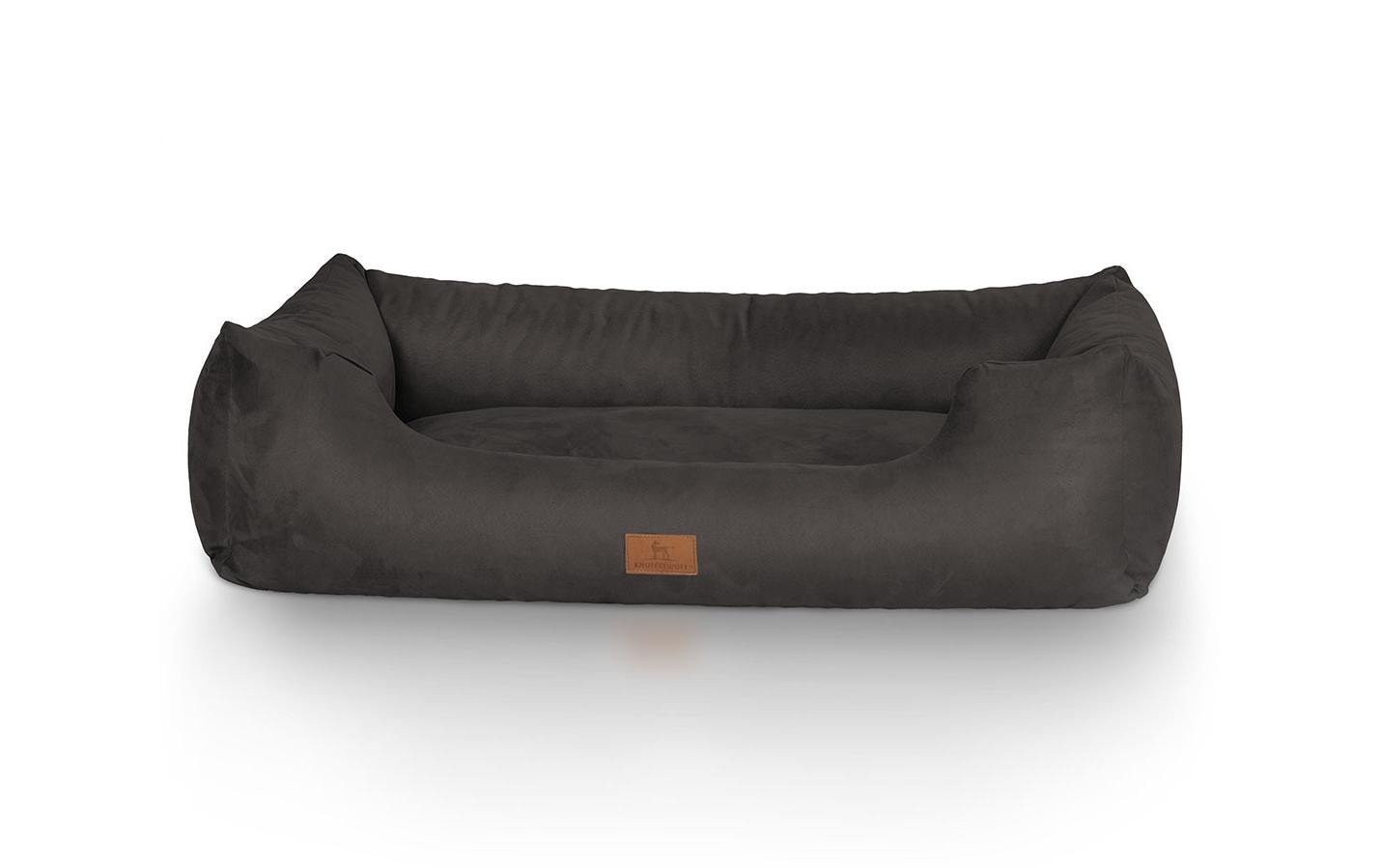 Knuffelwuff Hunde-Bett Dreamline Velour, M-L, 85 x 63 cm, Schwarz