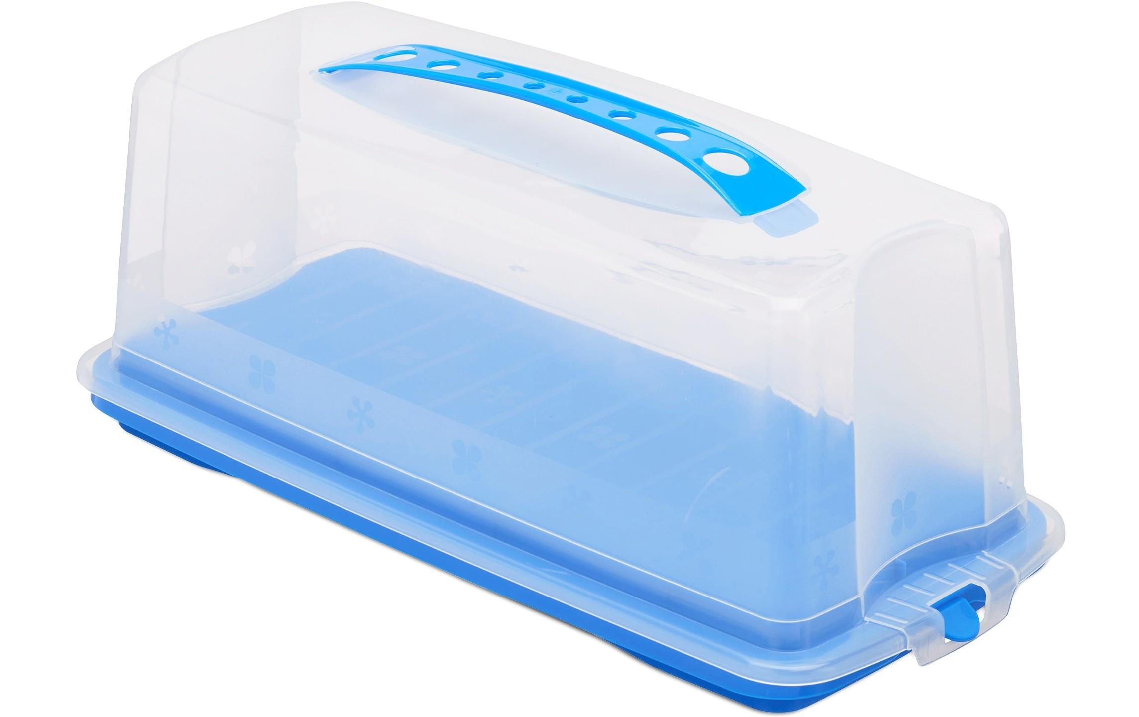 relaxdays Cakebutler Blau/Transparent