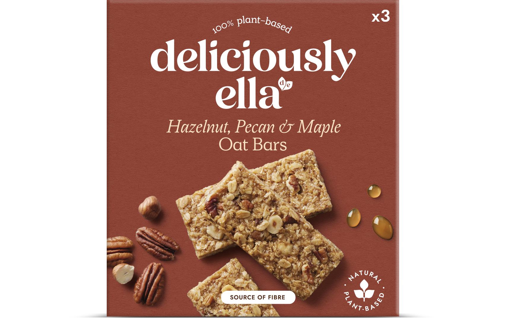 Deliciously Ella Riegel Haselnuss-Pekannuss & Ahorn 3 x 50 g