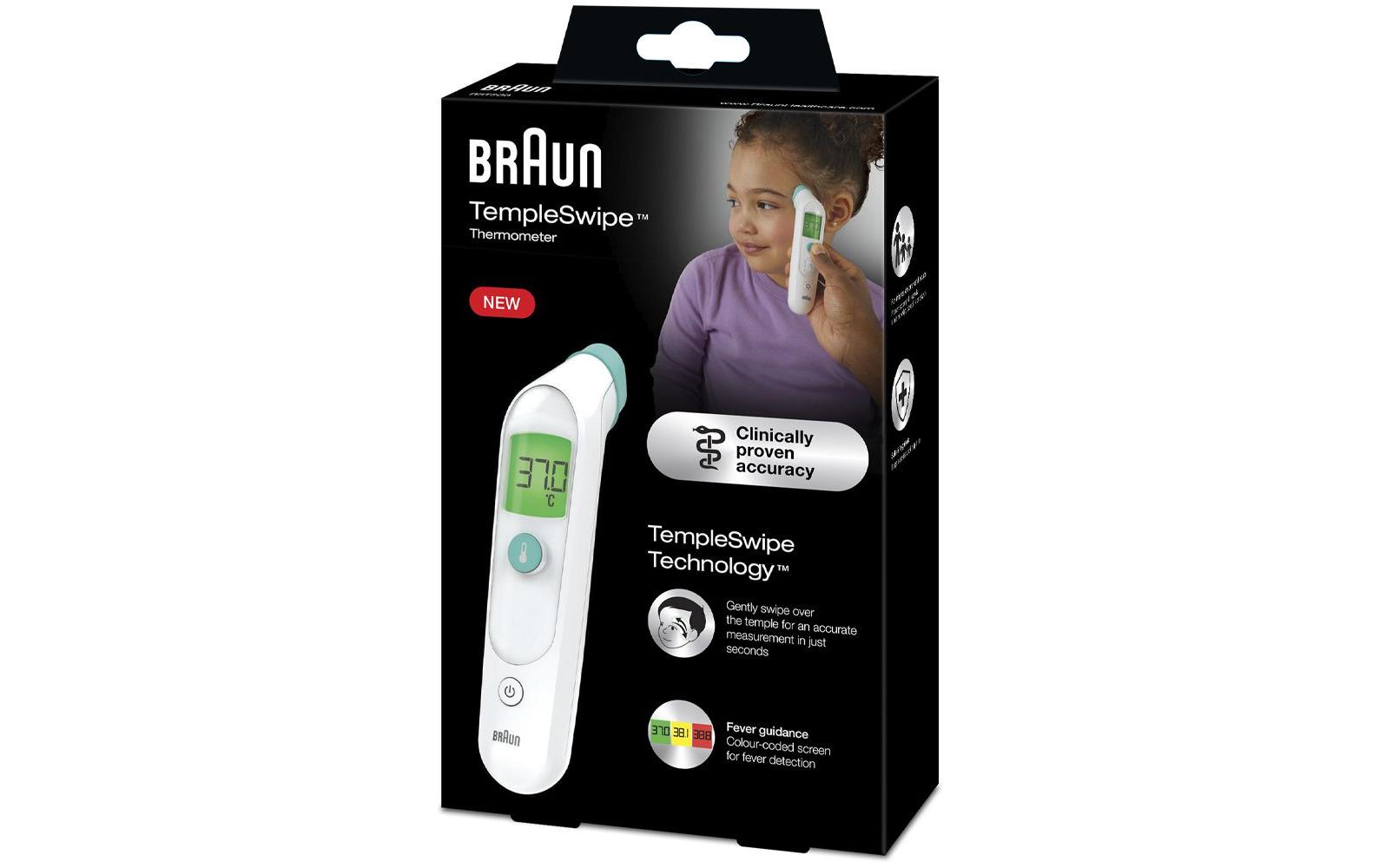 Braun Fieberthermometer TempleSwipe BST200WE