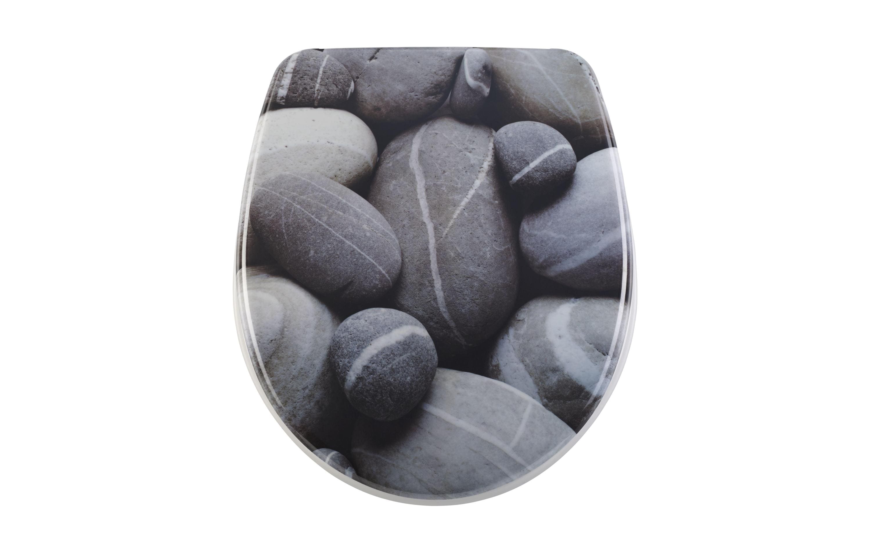 diaqua® Toilettensitz Nice Stones Absenkautomatik, Grau