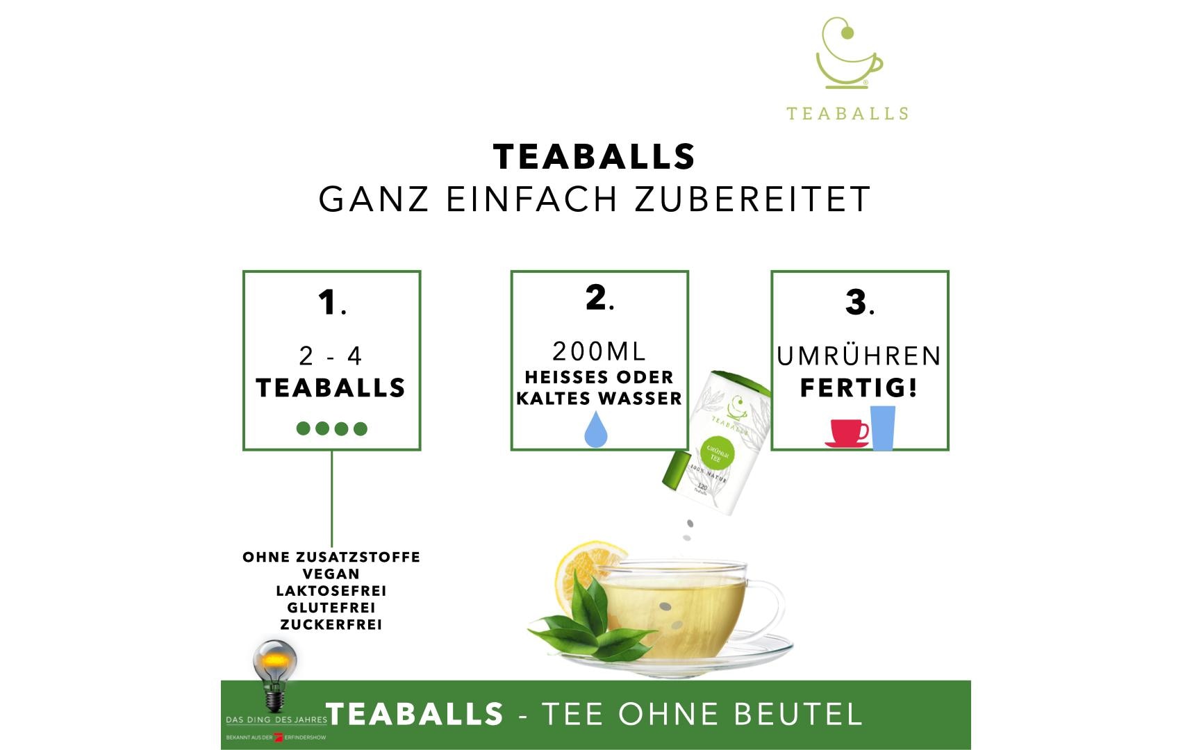 TEABALLS Teaballs Ingwer Naturtrüb 30-75 Tassen