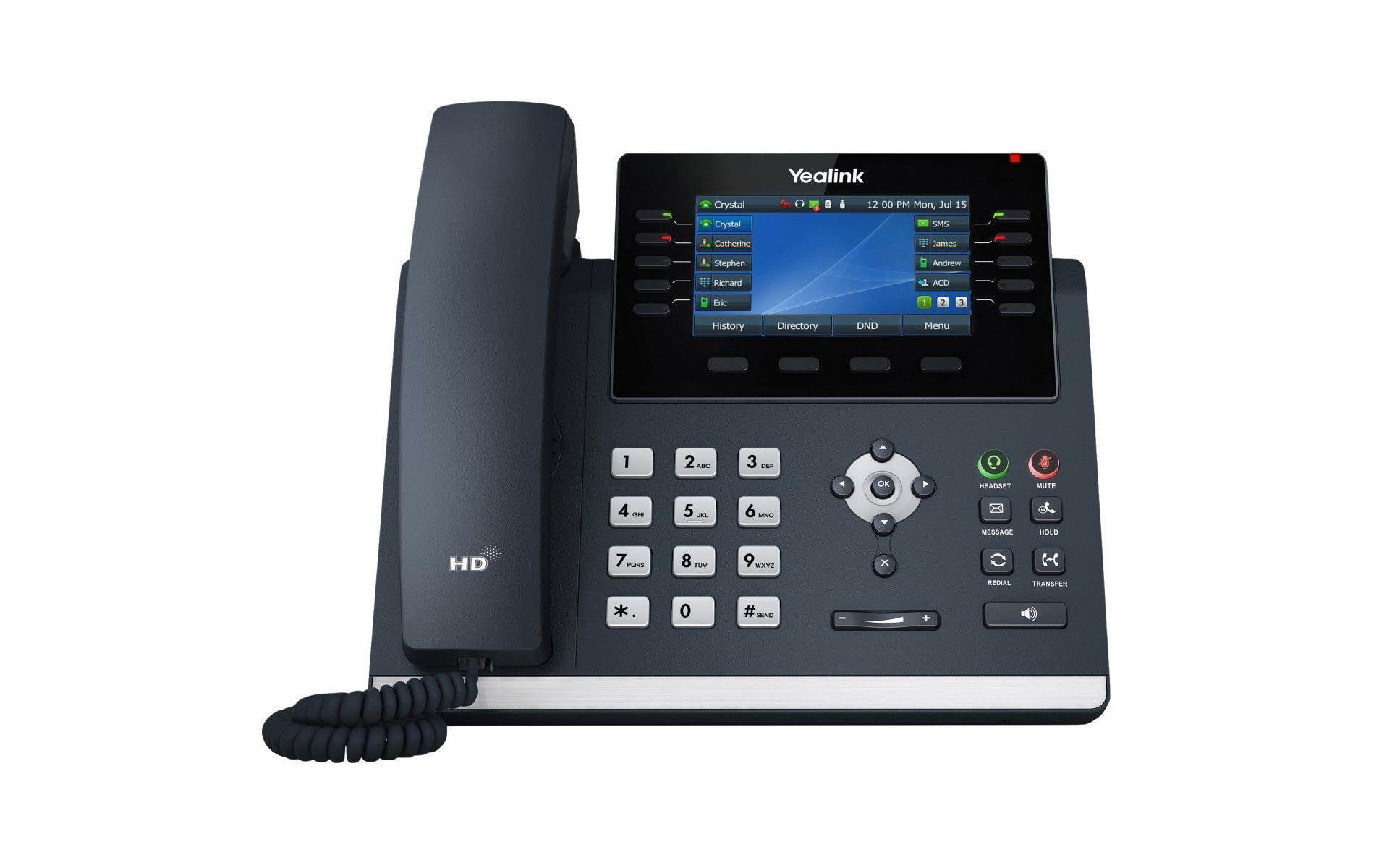 Yealink Tischtelefon SIP T4 (U) Series T44U POE Advanced Grau