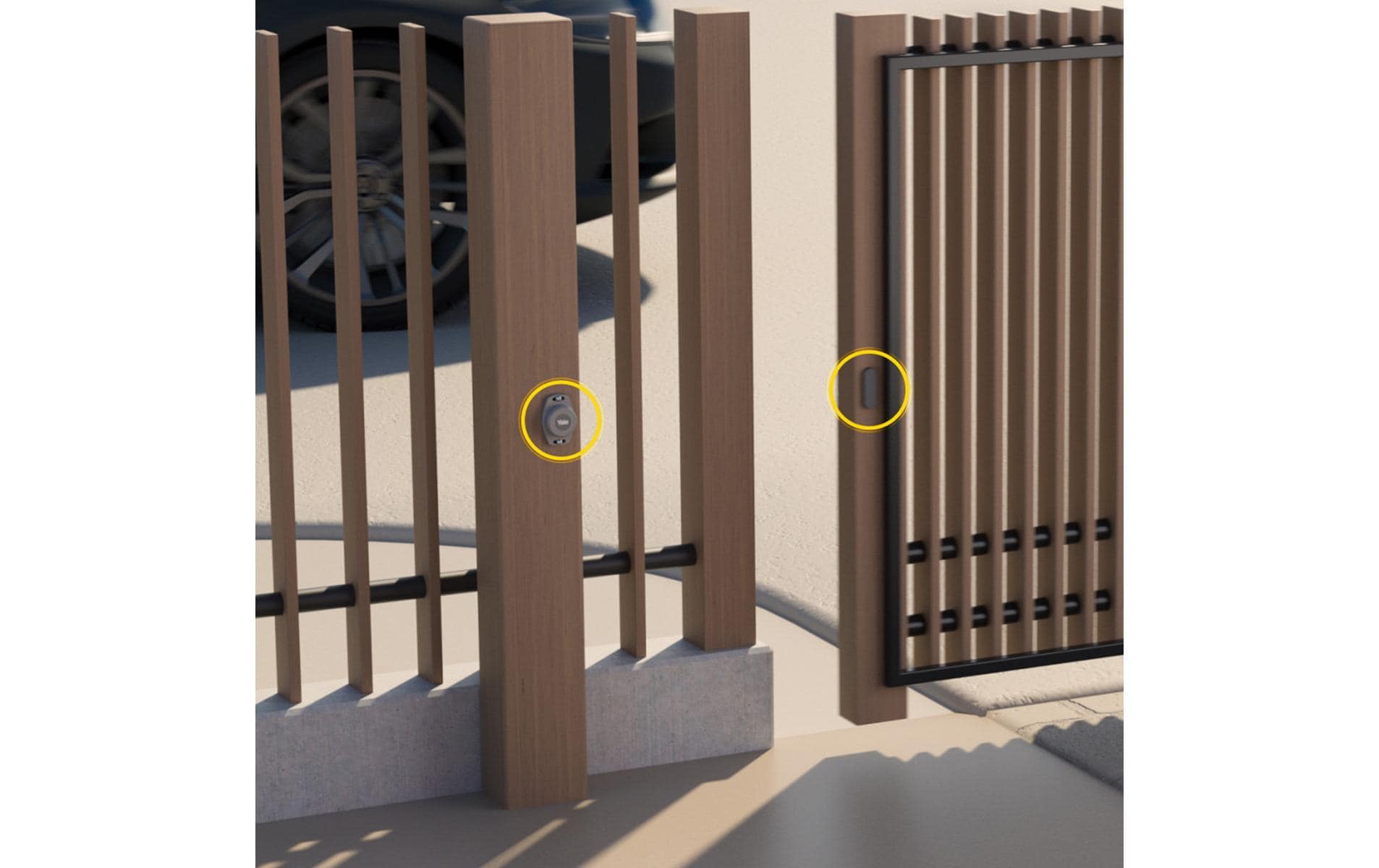 Yale Positionssensor und Magnet für Smart Gate Opener