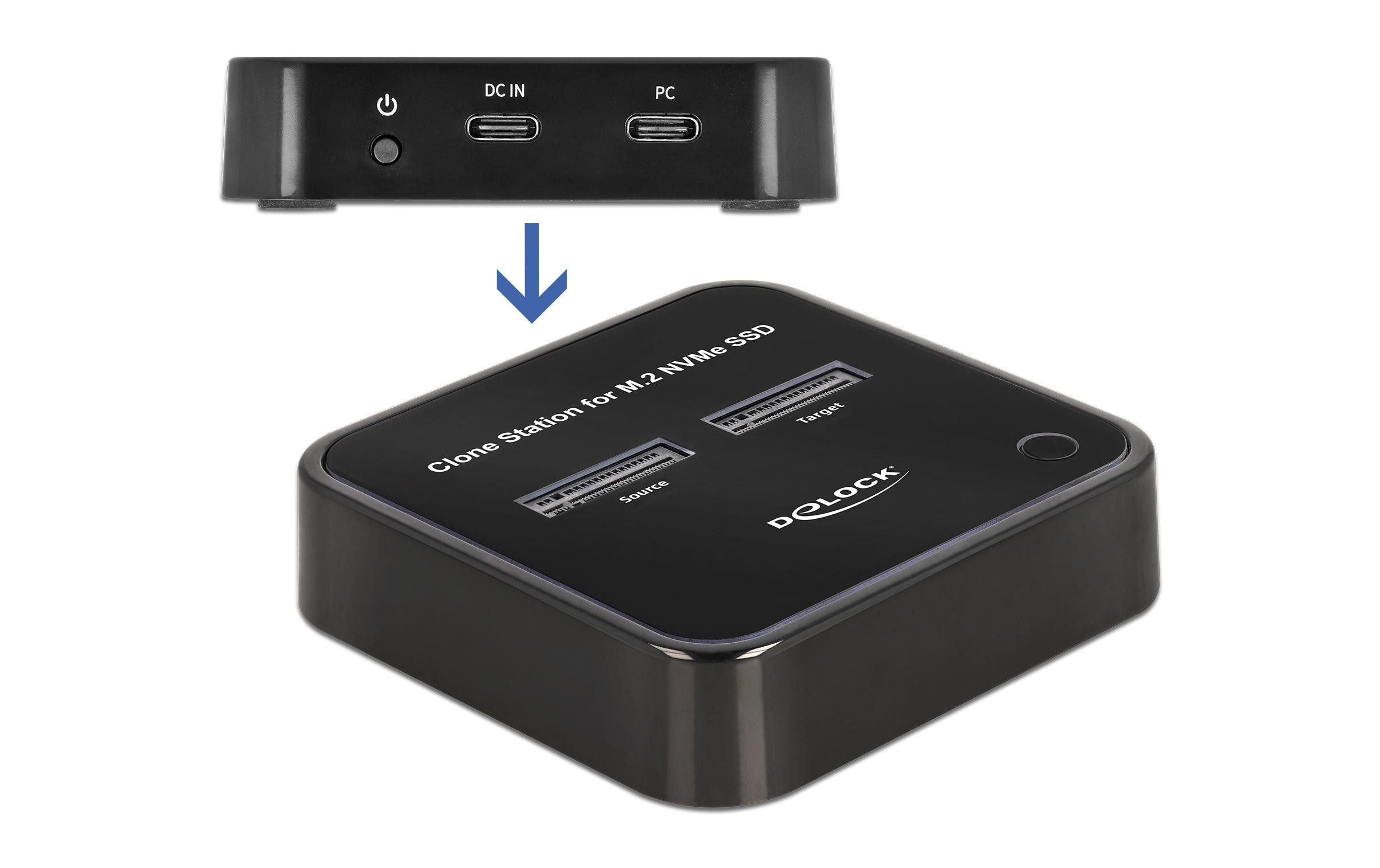 Delock Docking- und Klonstation für 2x M.2 NVMe