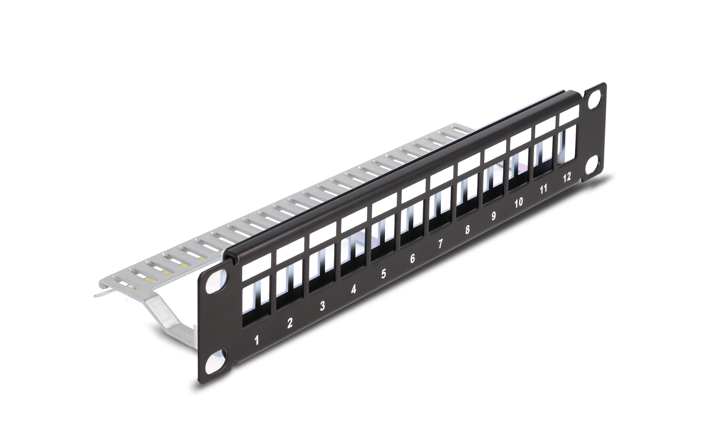 Delock Patchpanel Keystone 12 Port 1 HE 10 Rack