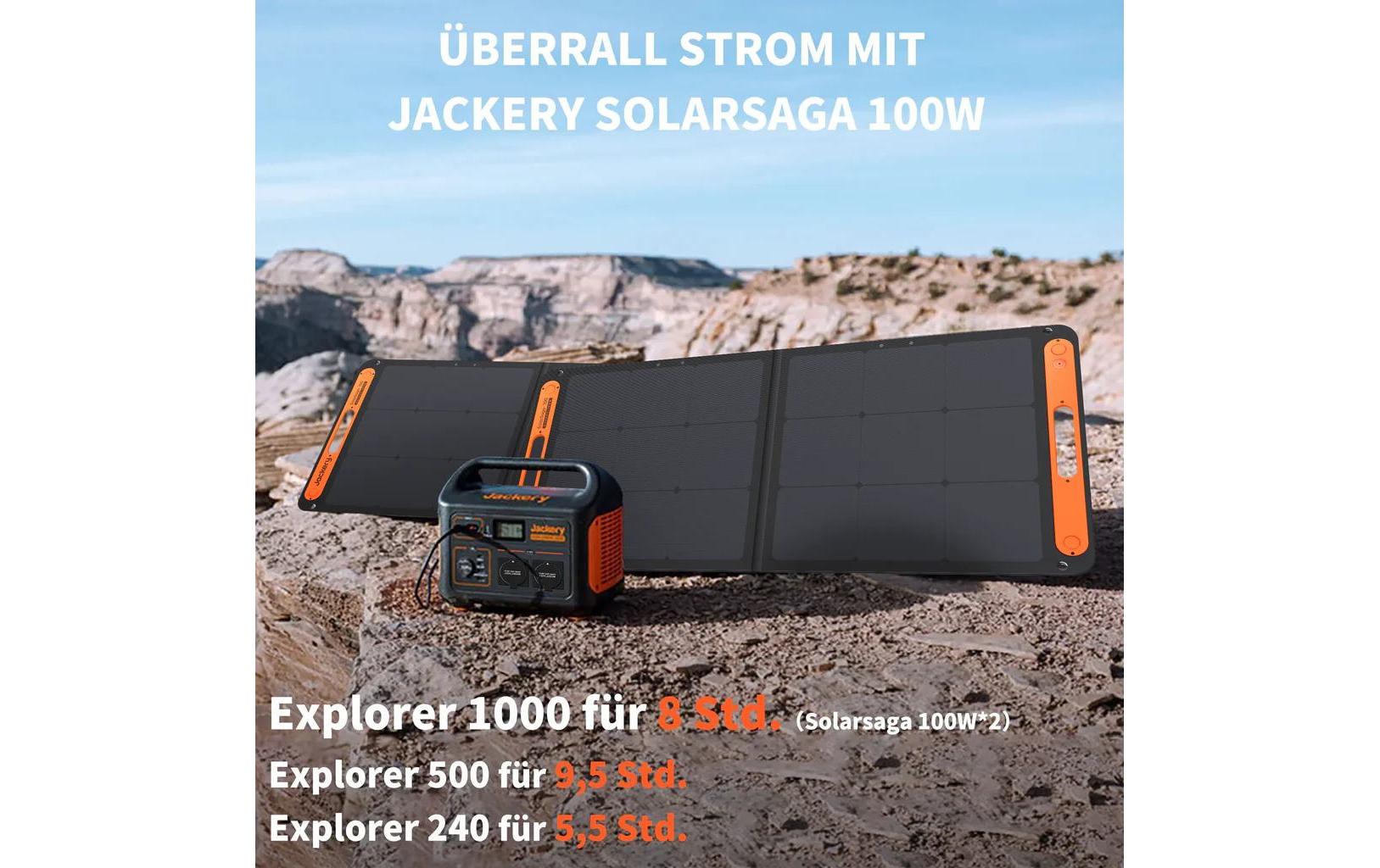 Jackery Solarpanel SolarSaga 100 W