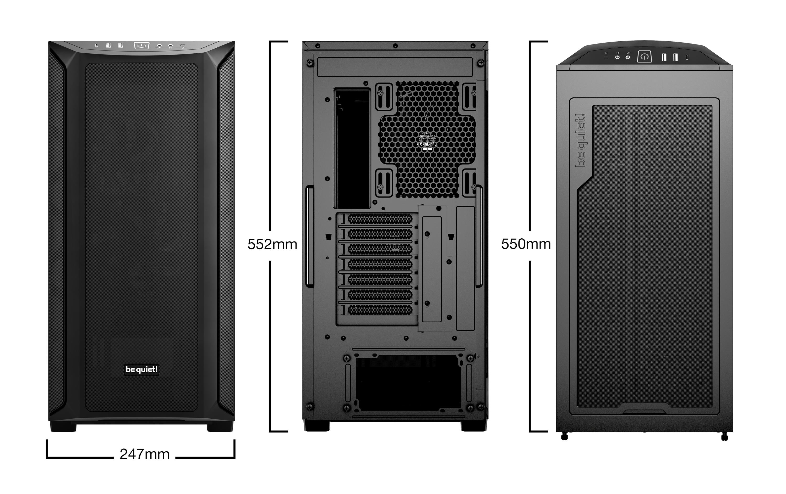 be quiet! PC-Gehäuse Shadow Base 800 Schwarz