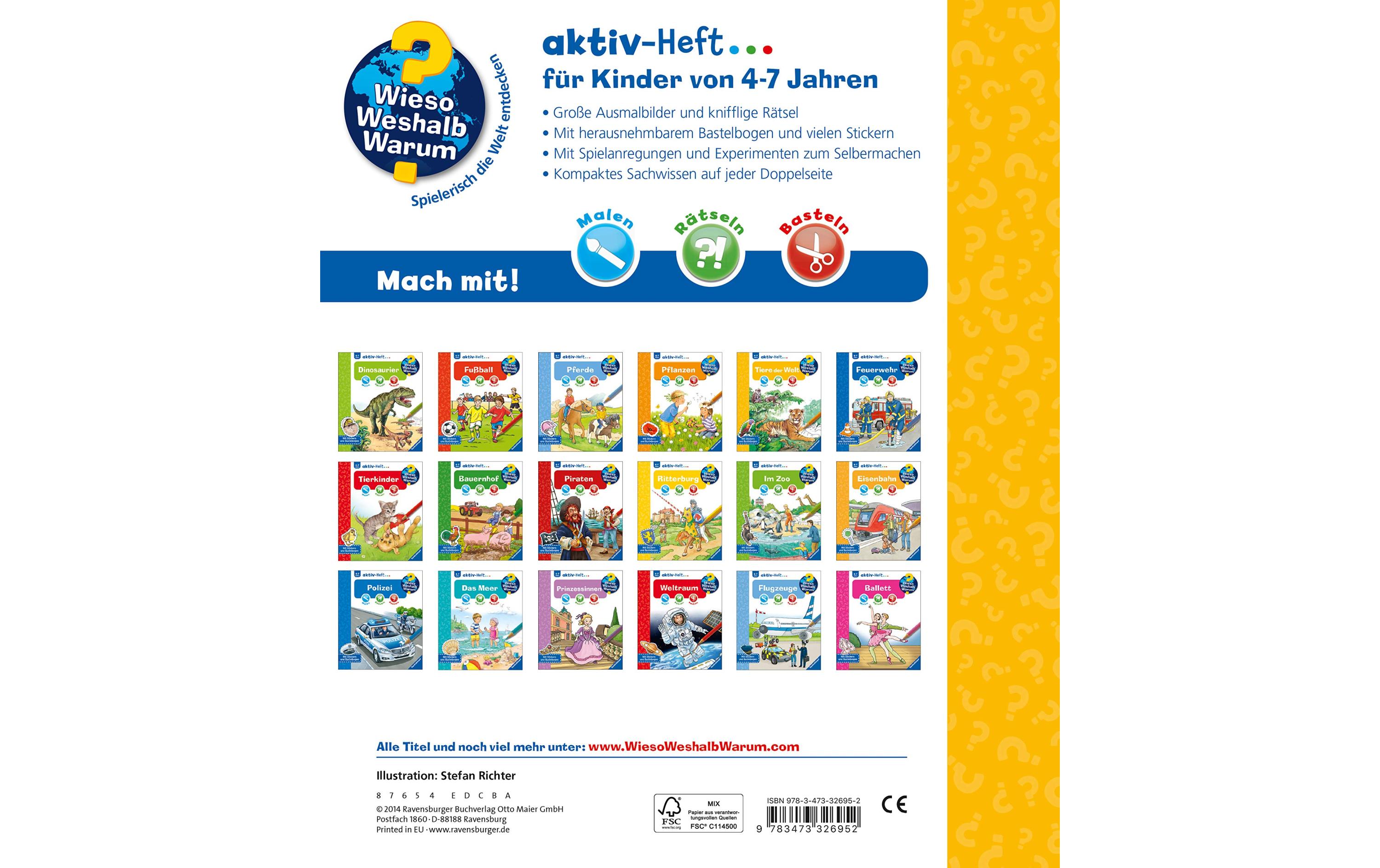 Ravensburger Kinder-Sachbuch WWW Aktiv-Heft Tiere der Welt