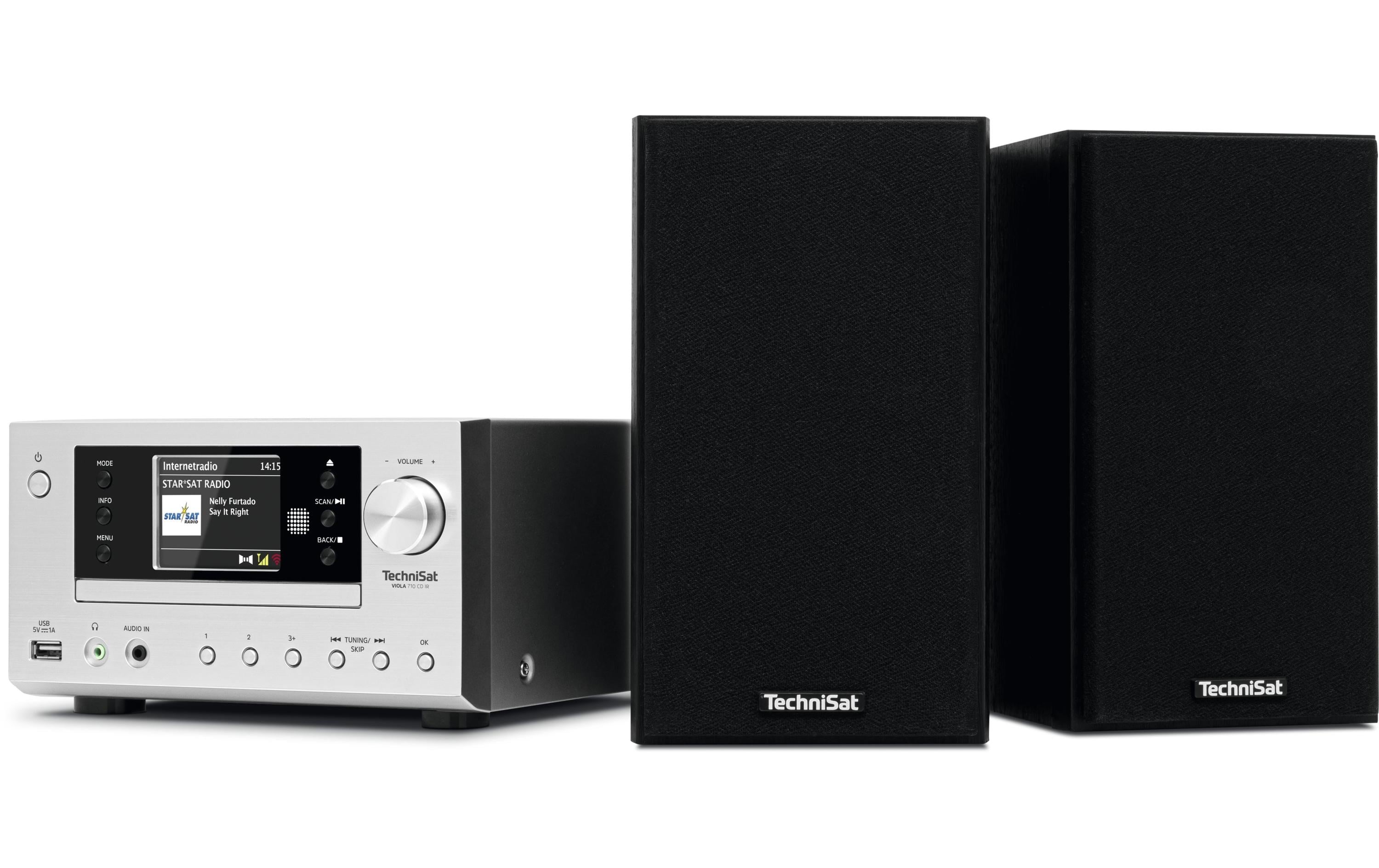 Technisat Micro-HiFi Anlage Viola 710 CD IR Schwarz/Silber