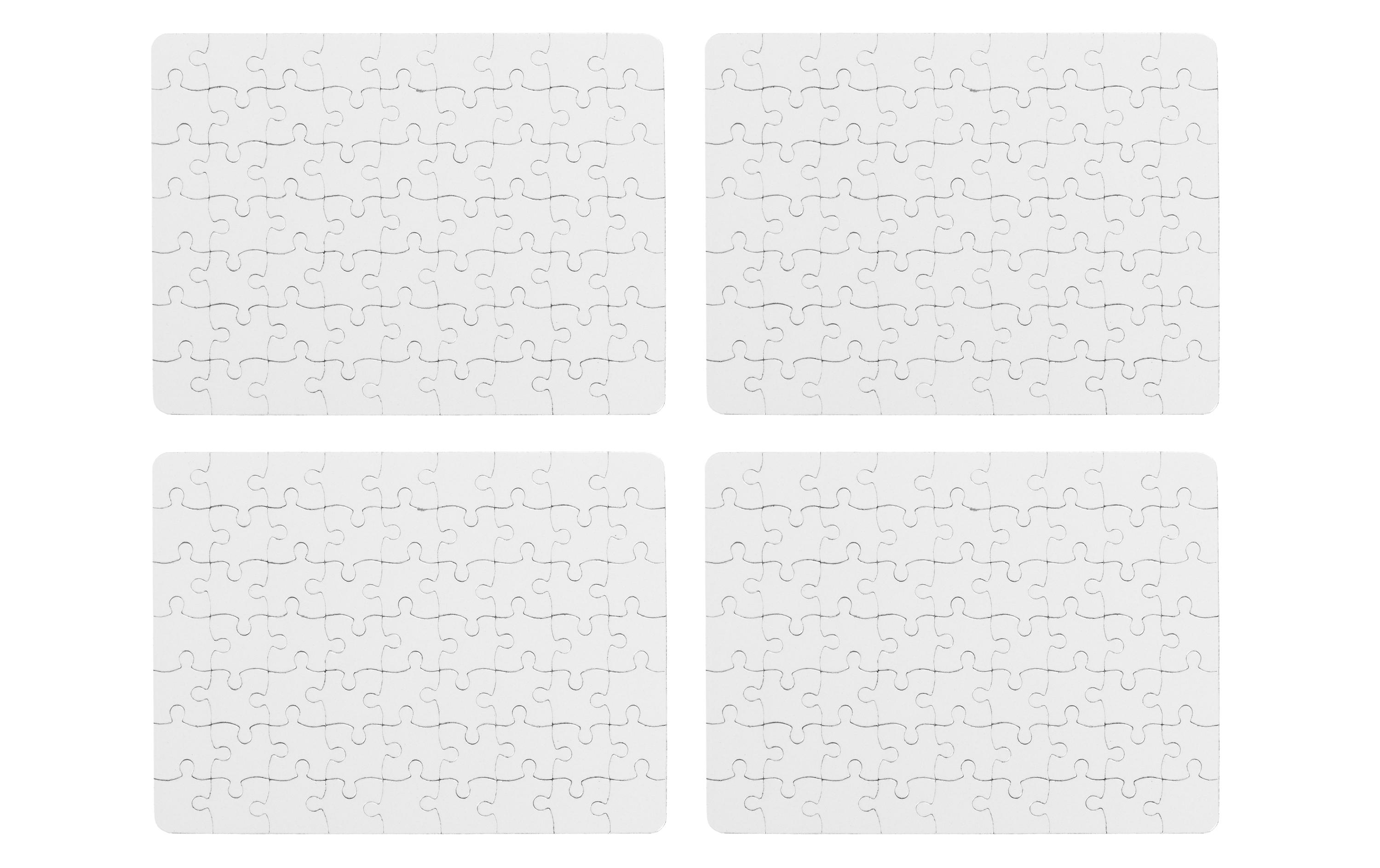 FTM Papp-Puzzle zum Bemalen, A4, 4 Stück