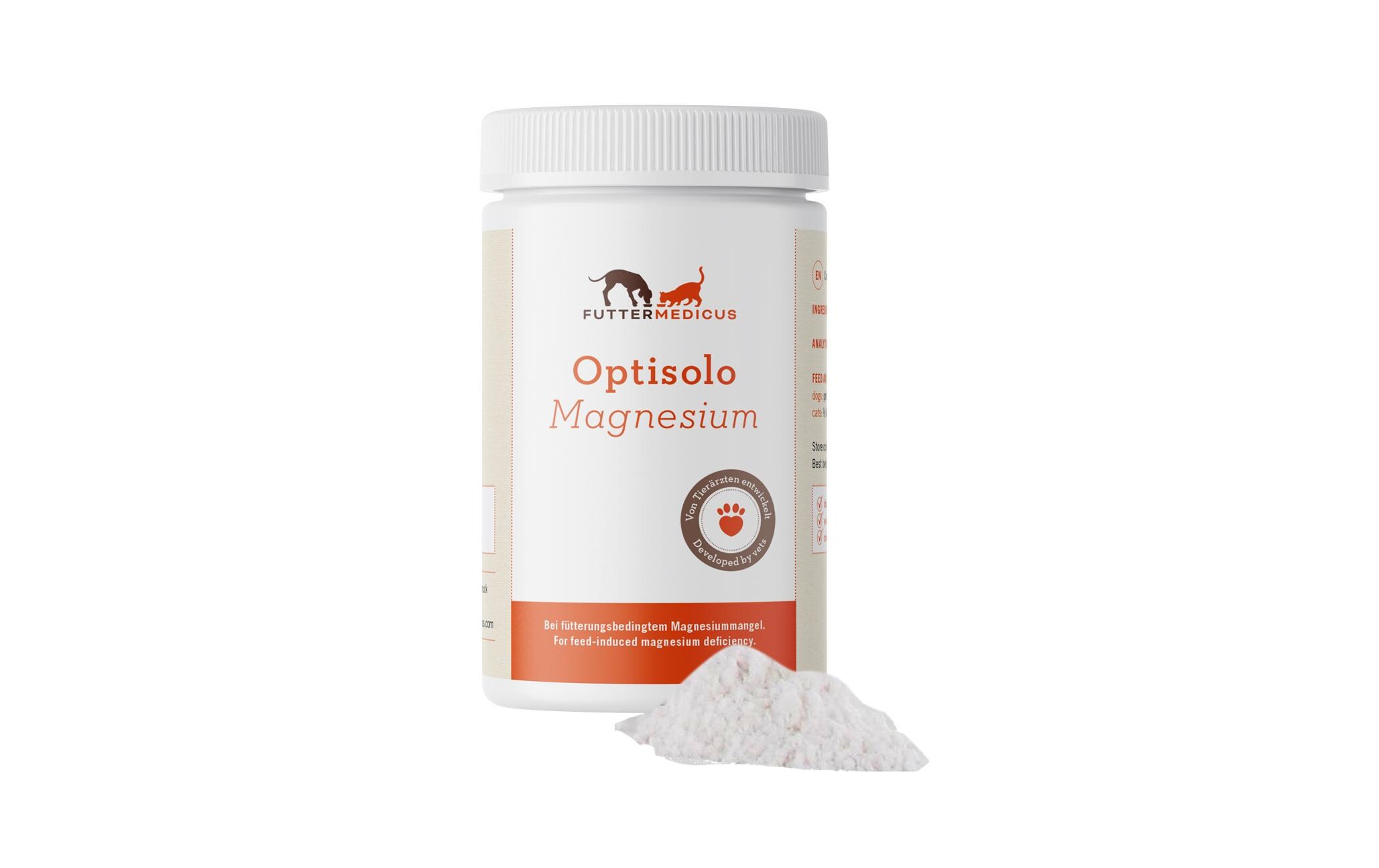 Futtermedicus Hunde-Nahrungsergänzung Magnesium Pulver, 120 g