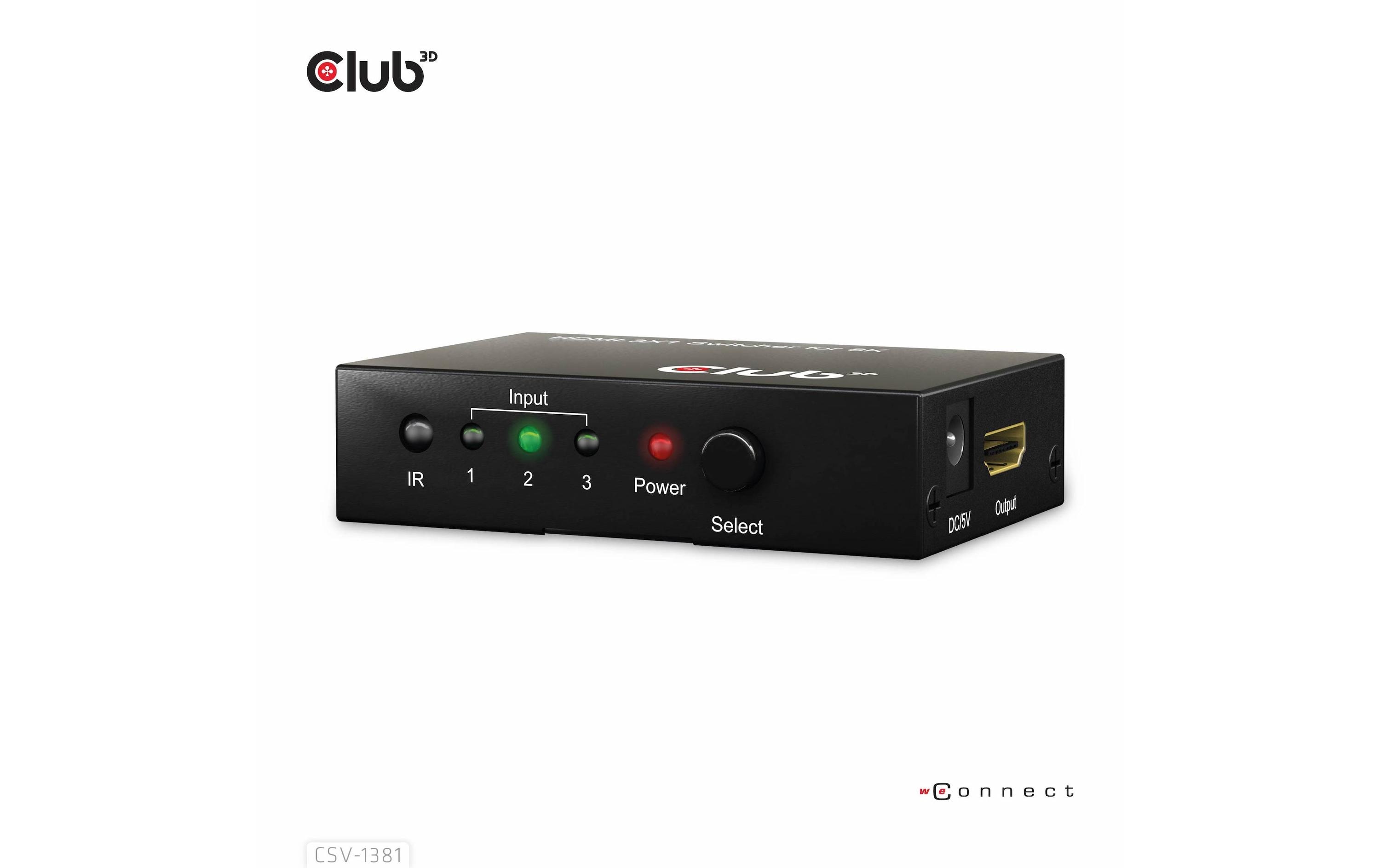 Club 3D Umschalter CSV-1381 HDMI