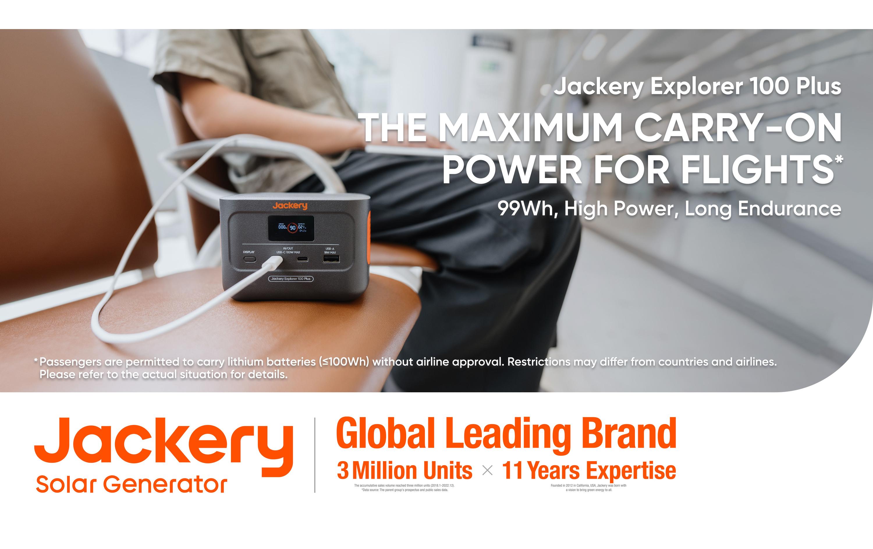 Jackery Power Station Explorer 100 Plus 99.2 Wh