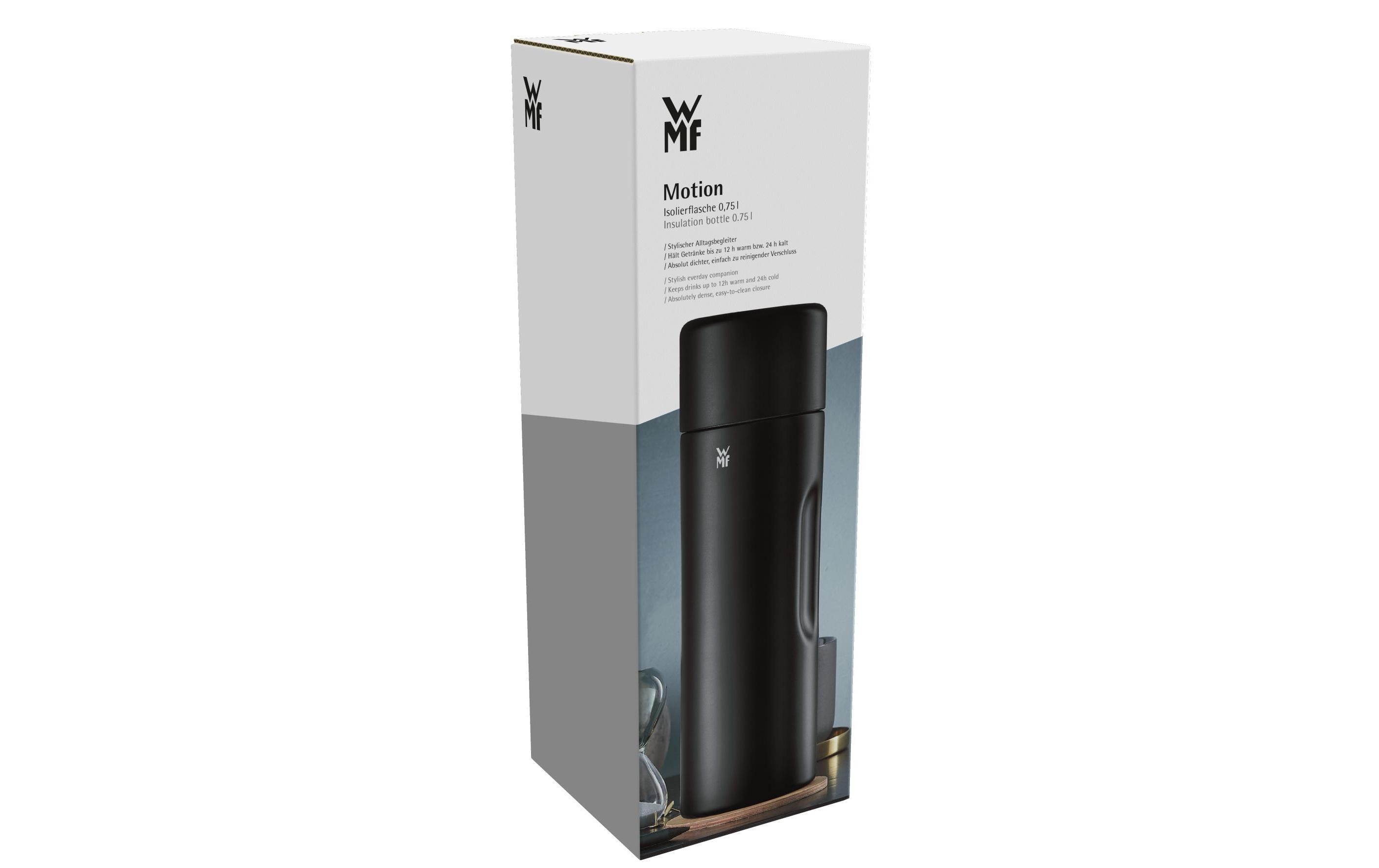 WMF Thermosflasche Motion 750 ml, Schwarz