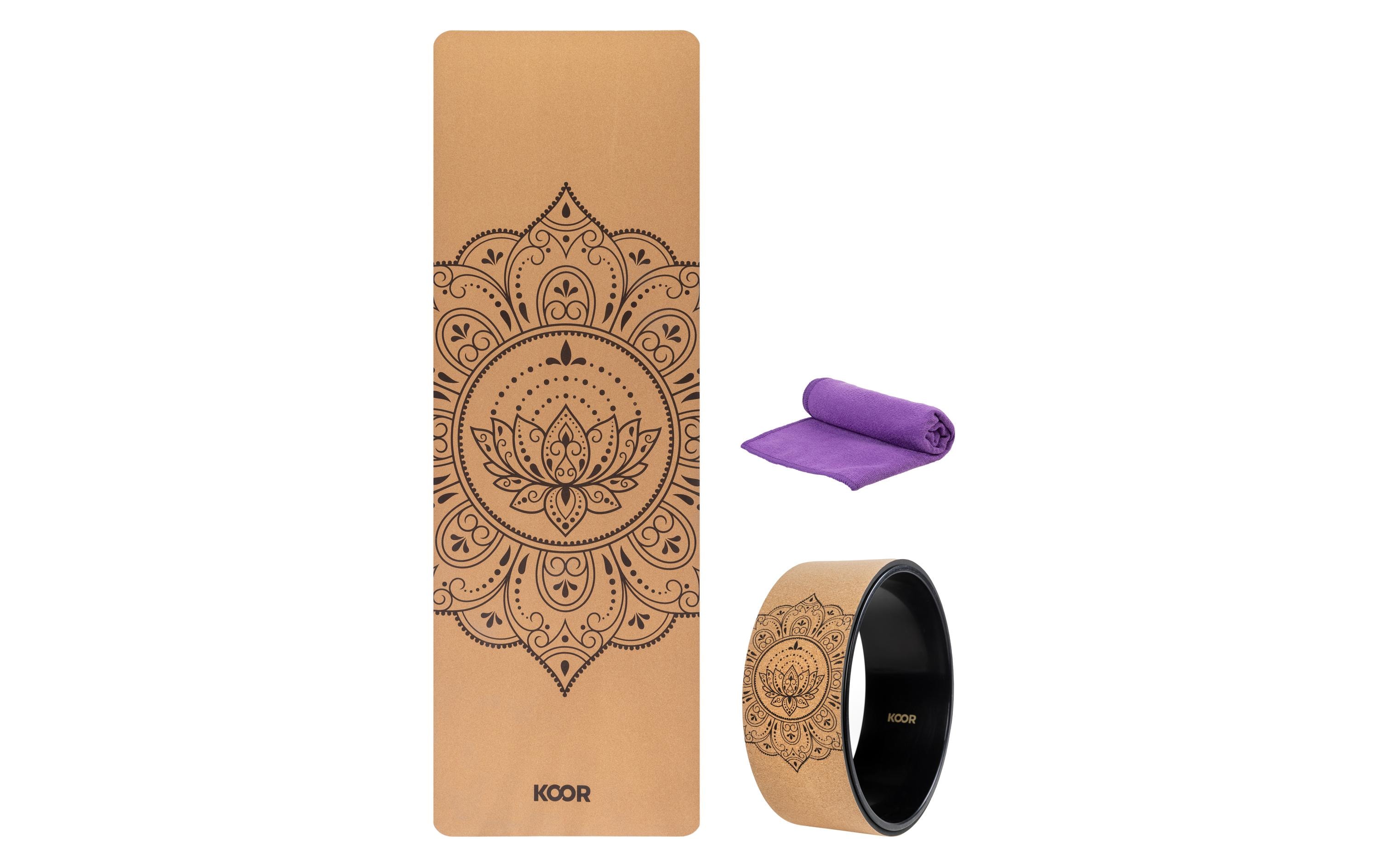 KOOR Yoga-Set 3-teilig, Kork