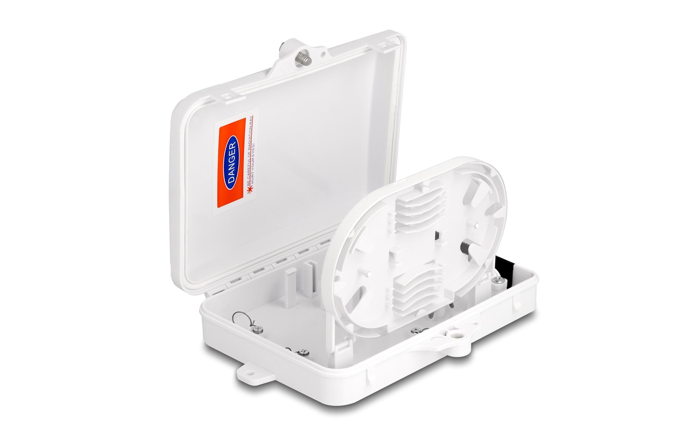 Delock LWL Verteilerbox IP65, 6 Port, Weiss