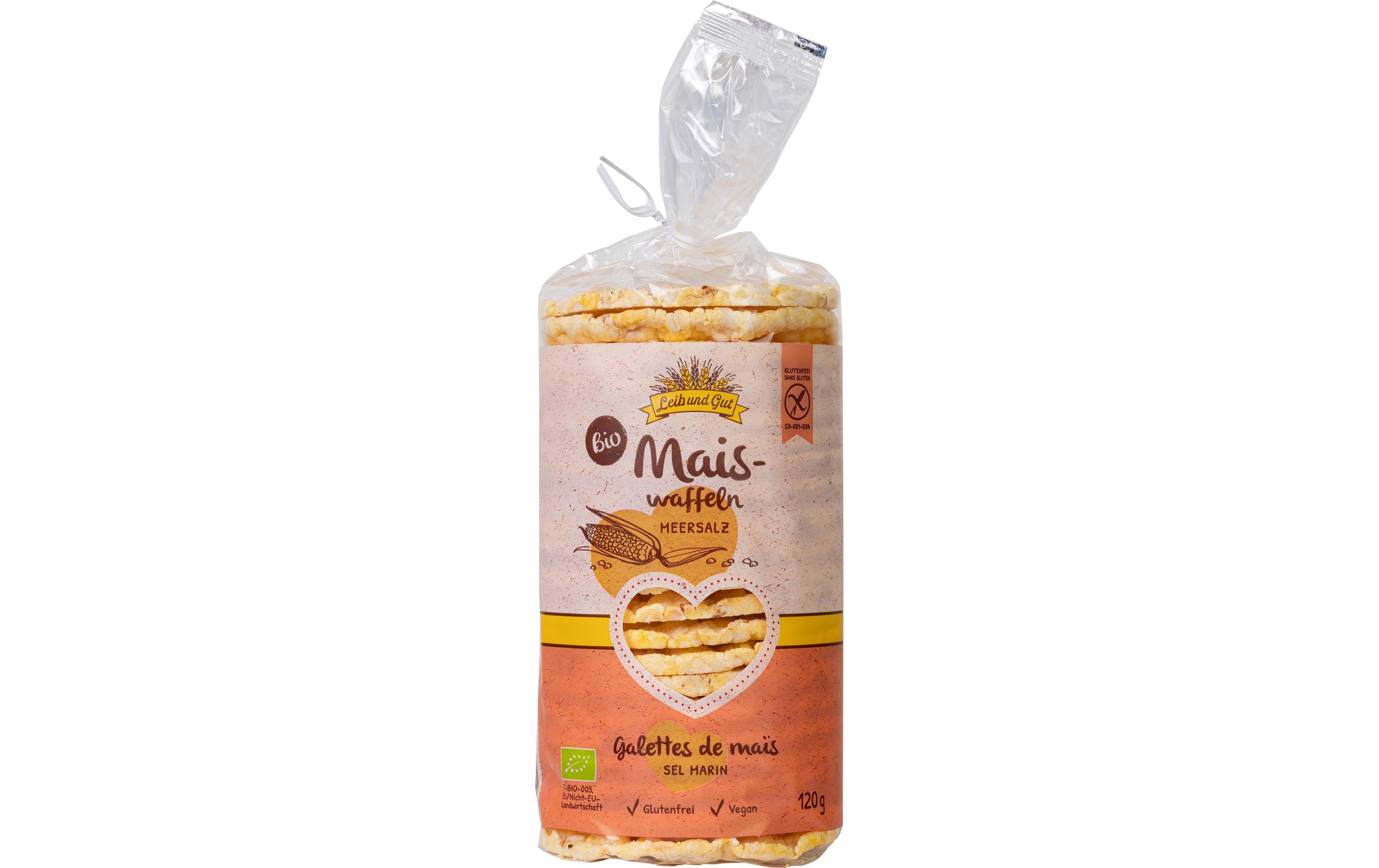 Leib und Gut Bio Maiswaffeln Meersalz 120 g