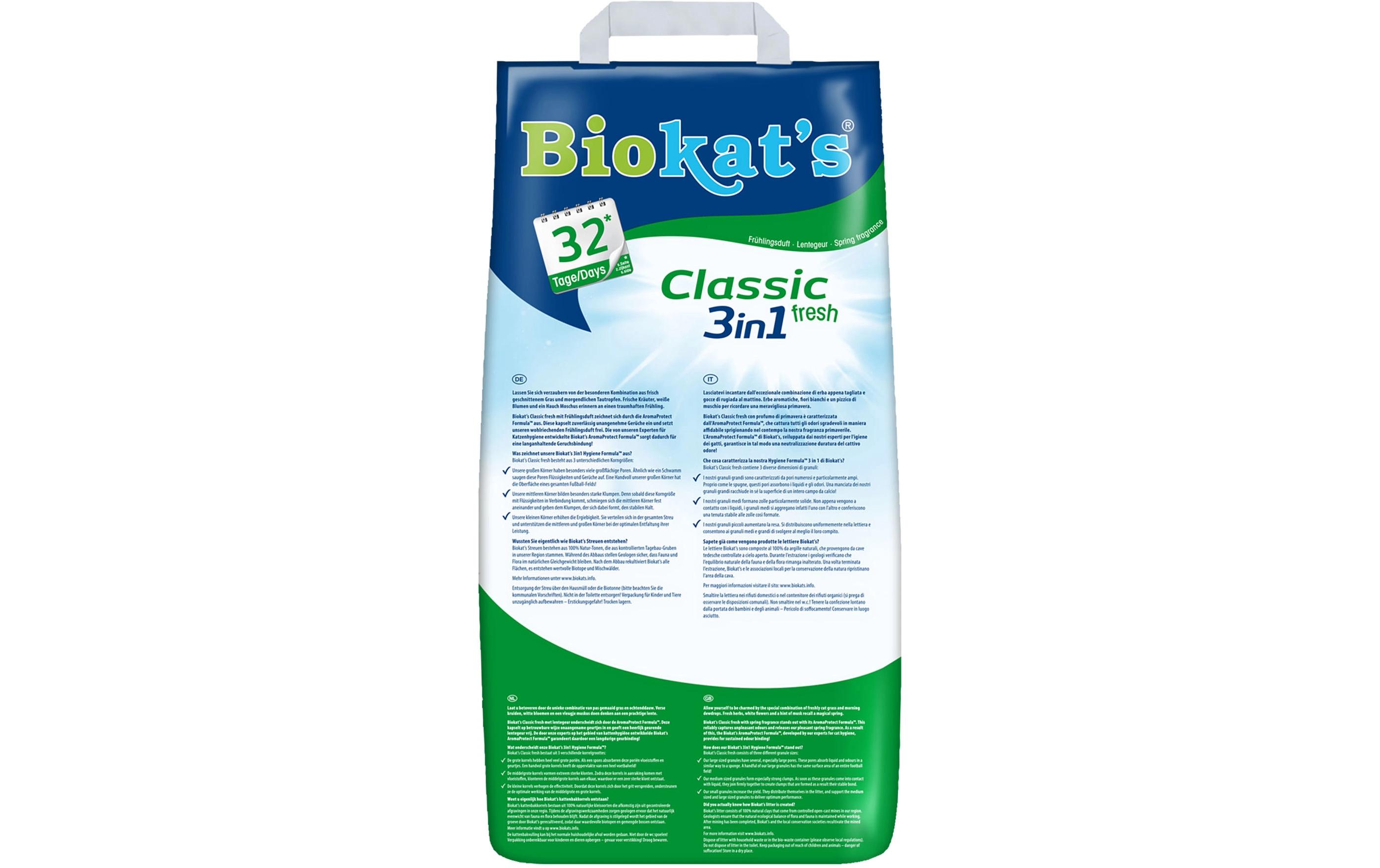 Biokat's Katzenstreu Classic 3in1 Fresh, 10 l