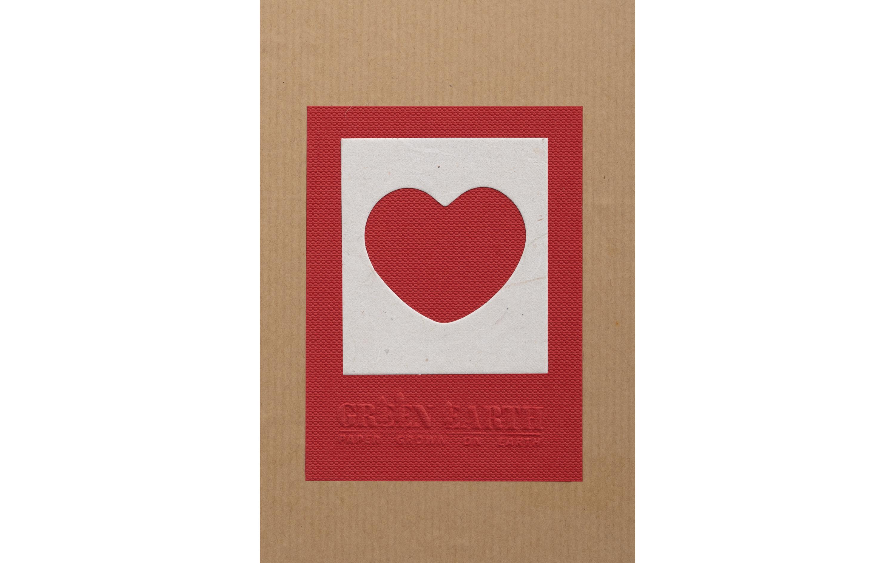 Dörr Fotobox Earth Red Heart 16.5 x 21.5 cm, Rot