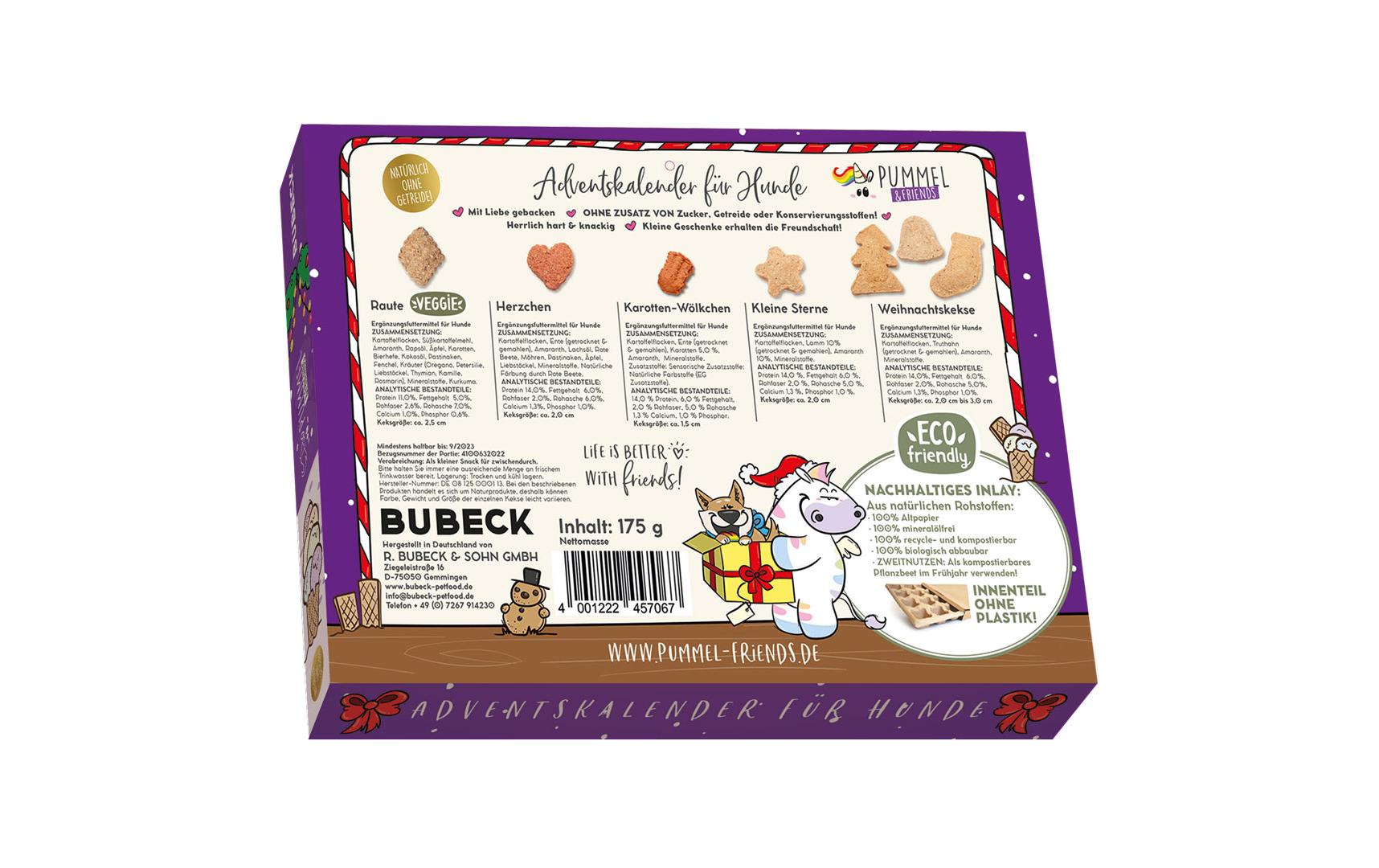 Bubeck Adventskalender Pummeleinhorn 175 g