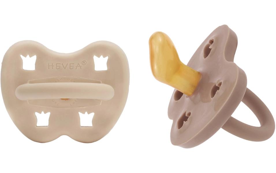 HEVEA Nuggi Orthodontic 2 Stk. Sand/Tan Beige 3-36 Monate