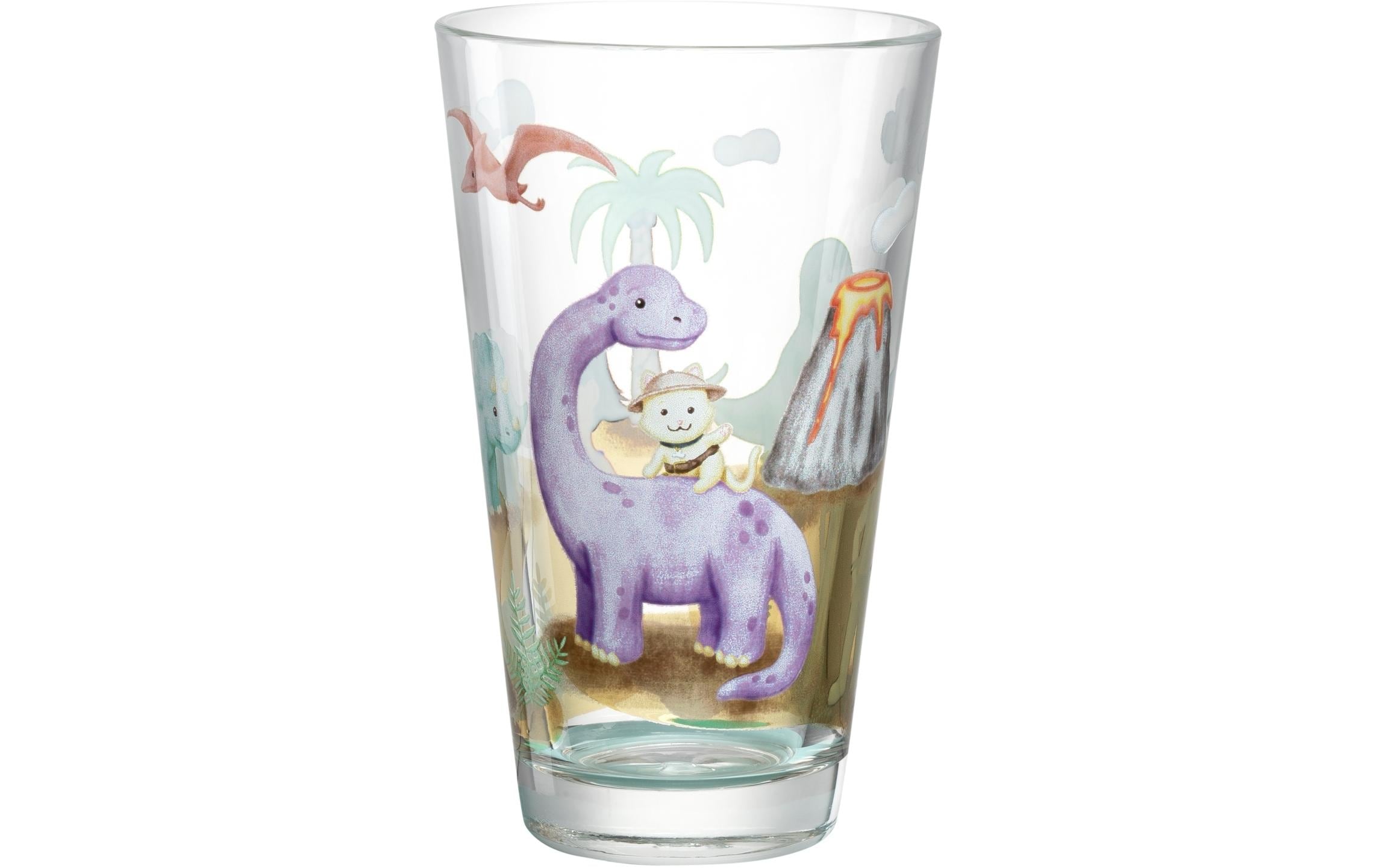 Leonardo Kindertrinkglas Avventura 300 ml, 6 Stück, Dinosaurier