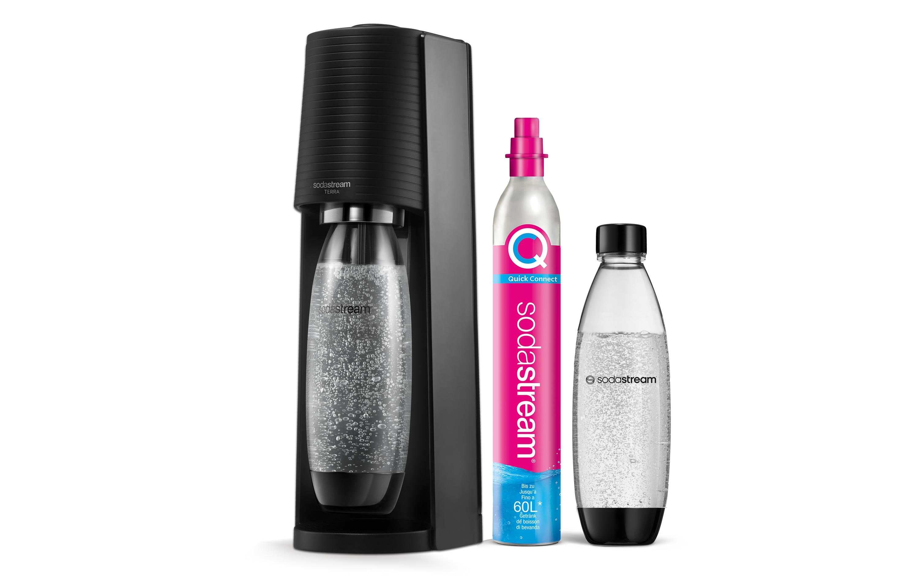 Sodastream Wassersprudler Terra Schwarz, Megapack