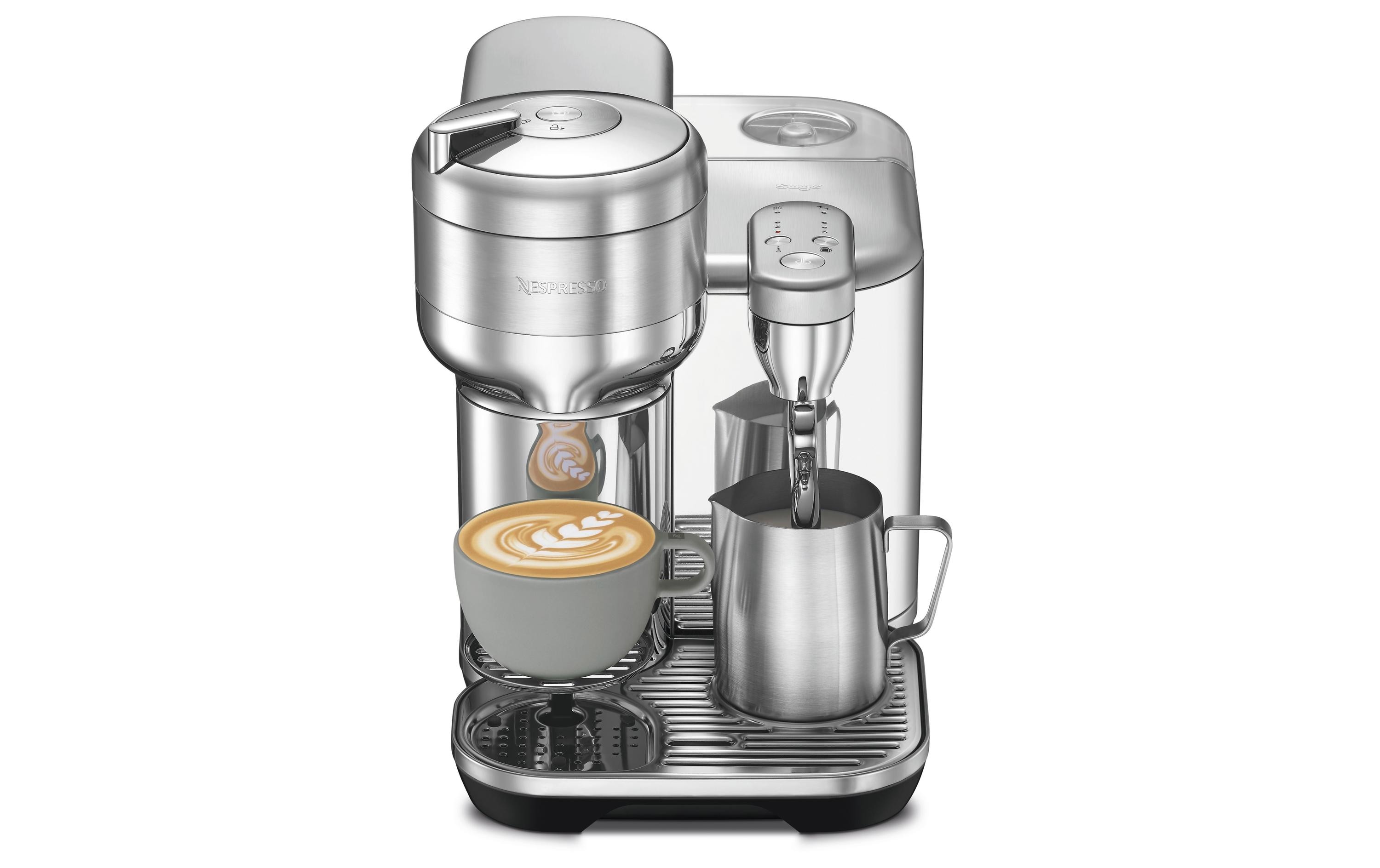 Sage Kaffeemaschine Nespresso Vertuo Creatista Brushed Steel