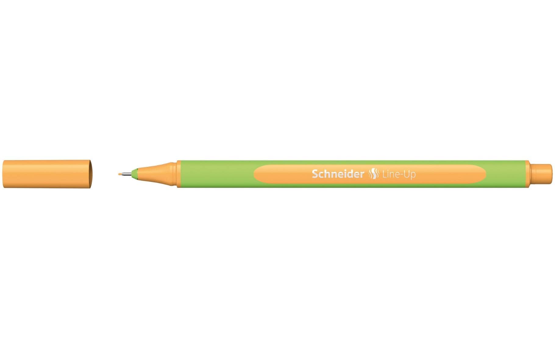 Schneider Fineliner Line-Up 0.4 mm, Neonorange, 10 Stück