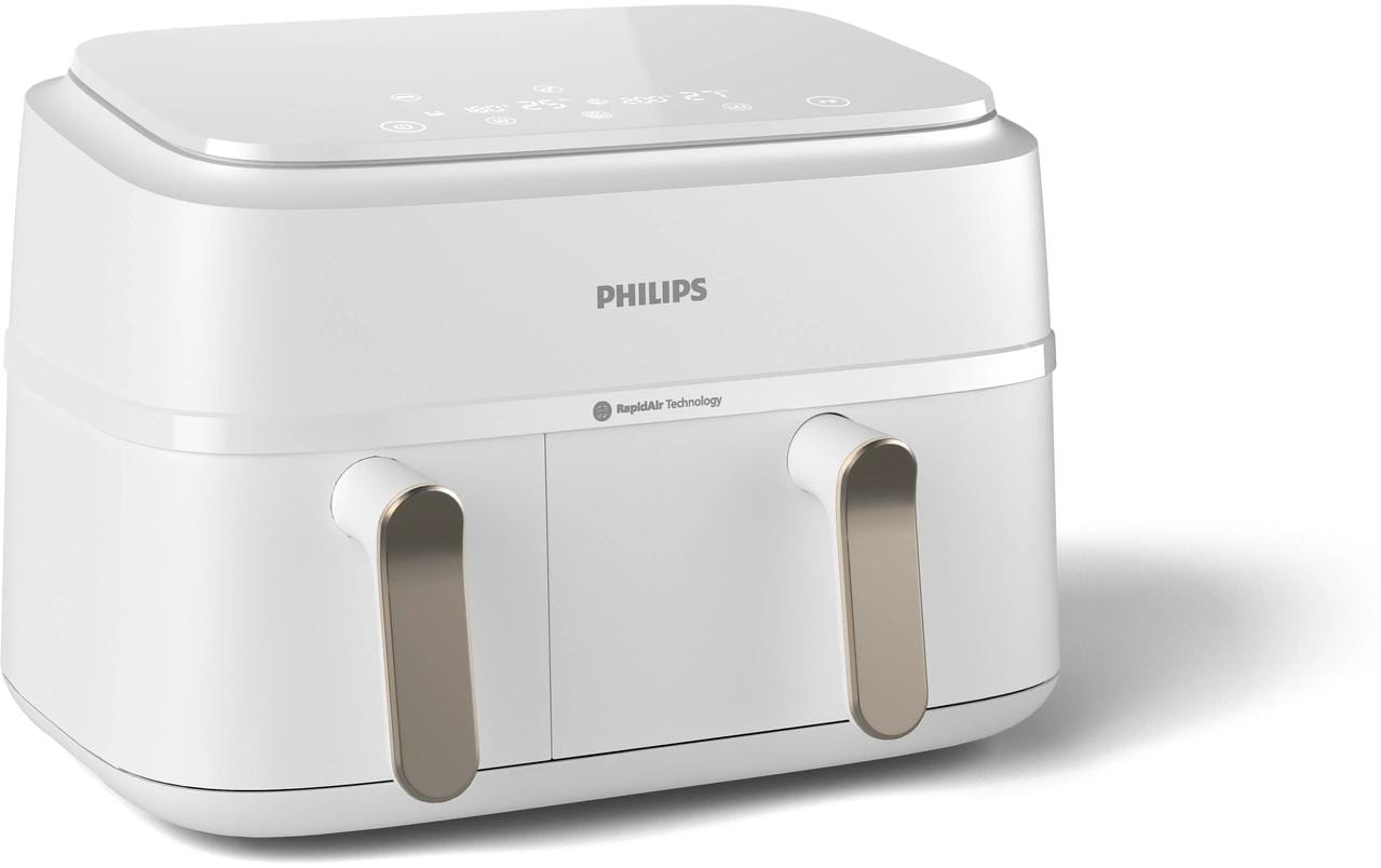 Philips Heissluft-Fritteuse 3000 Series Dual Basket Champagner