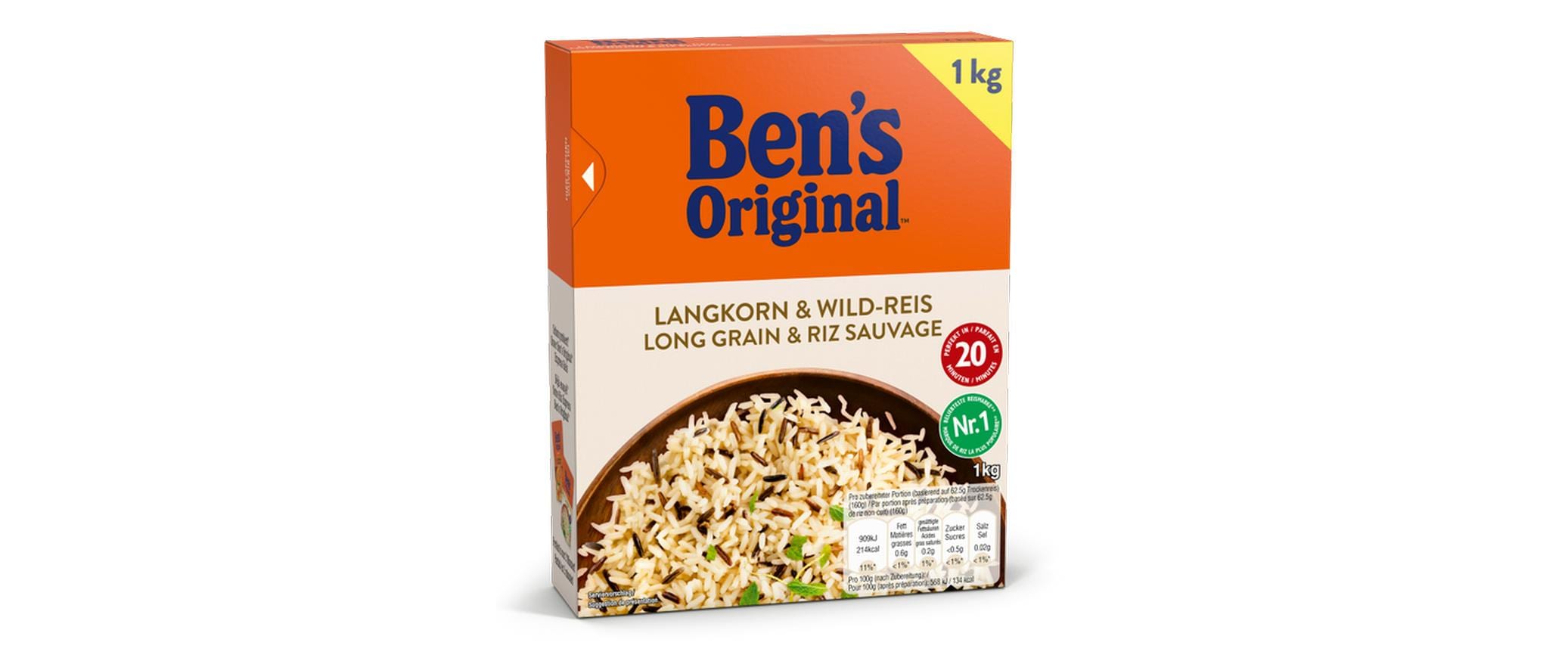 Ben's Original Langkorn- & Wildreis 2 x 1 kg