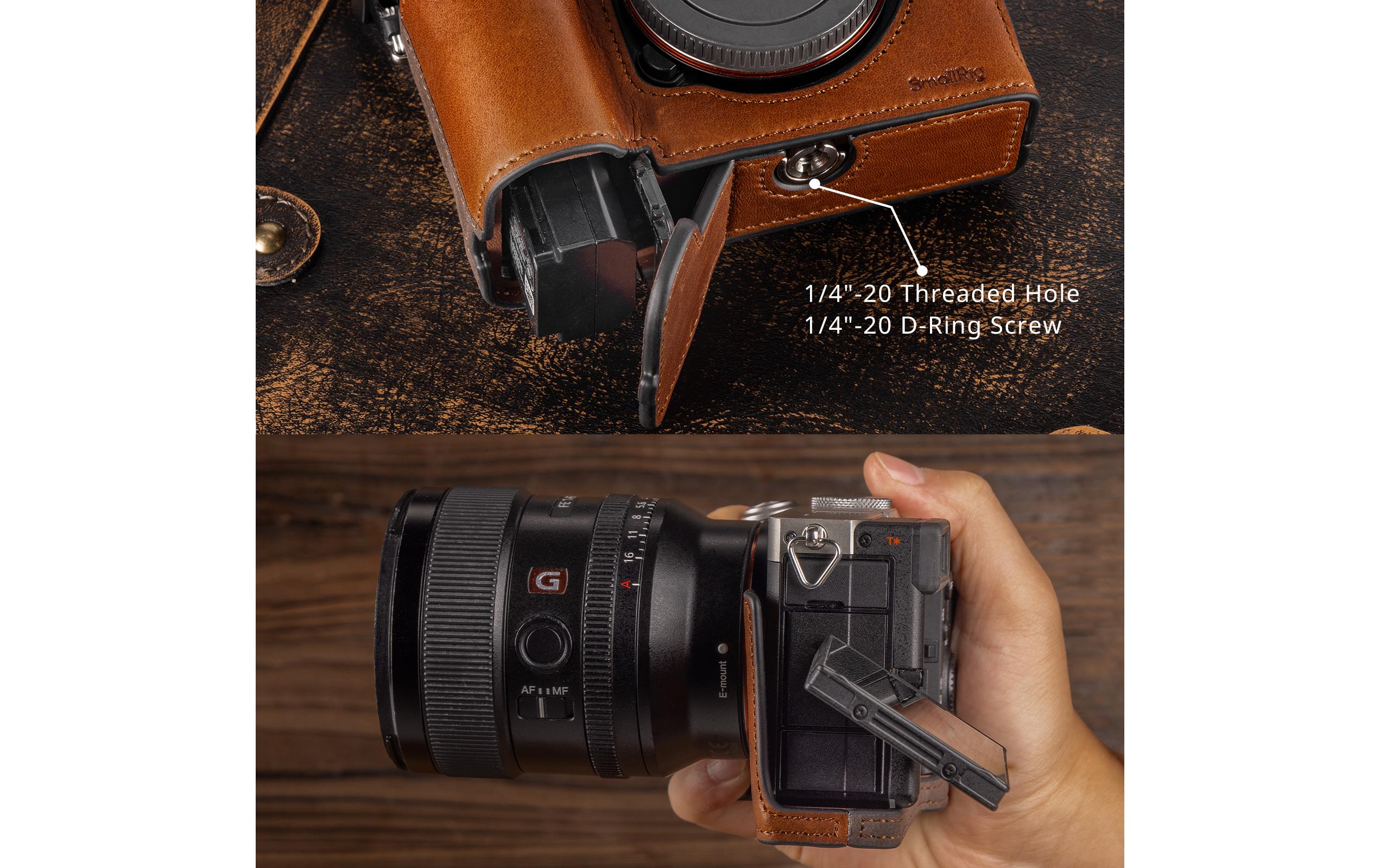 Smallrig Ledertaschen-Set für Sony Alpha 7C II / Alpha 7CR