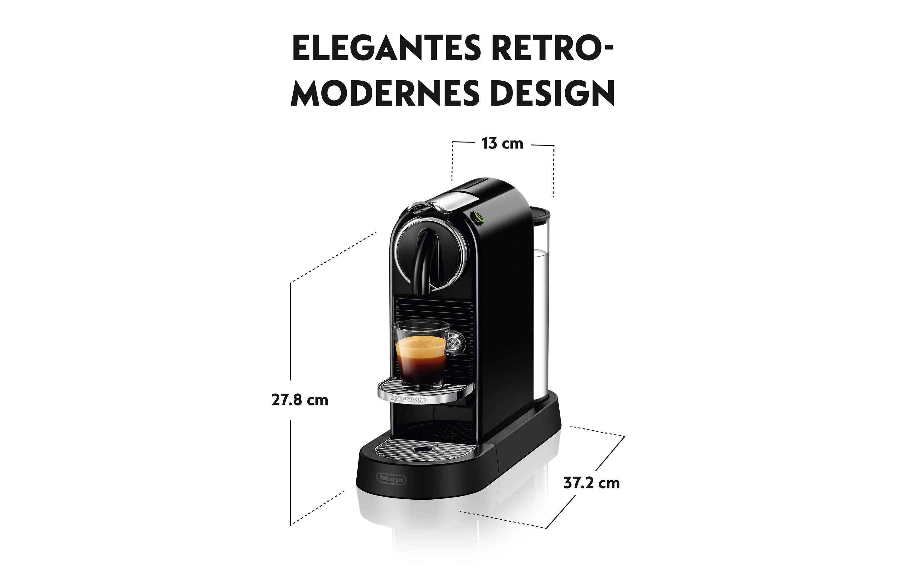 De'Longhi Kaffeemaschine Nespresso CitiZ EN167.B Schwarz