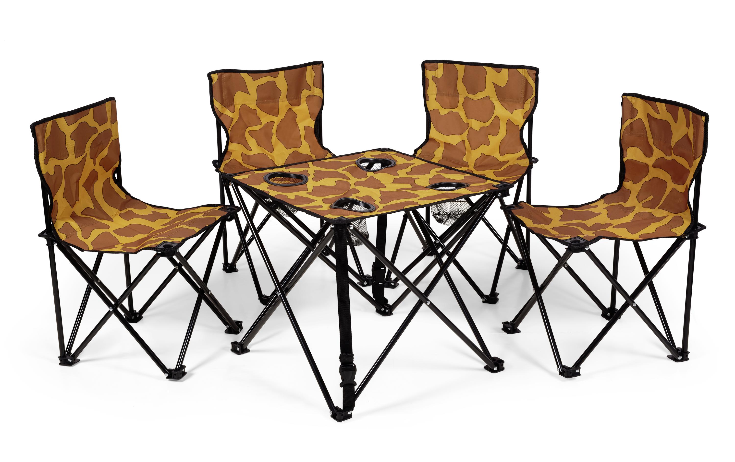 Zebraffo Camping-Sitzgarnitur Giraffe 5er Kids